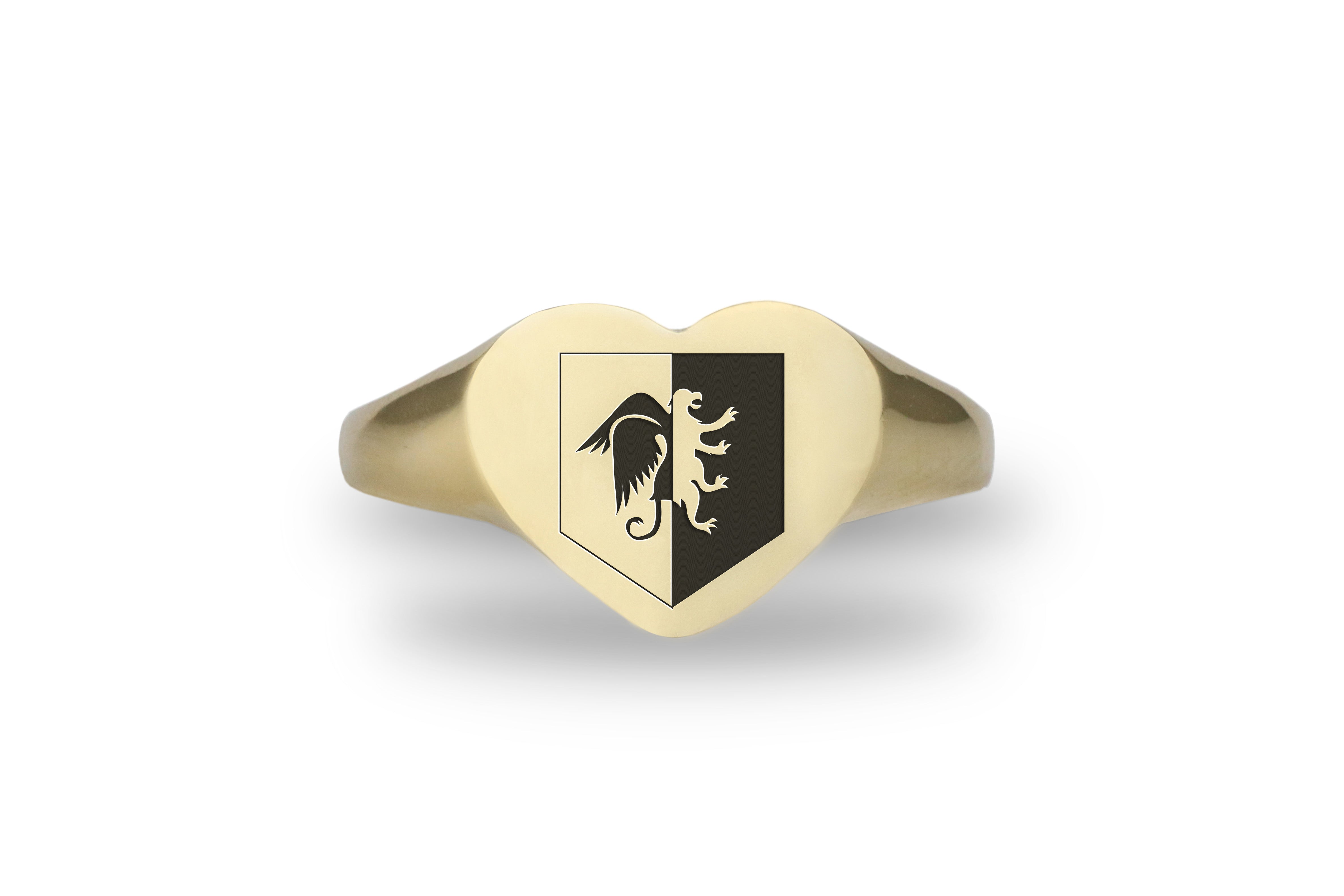 Heraldic Griffin Signet Ring