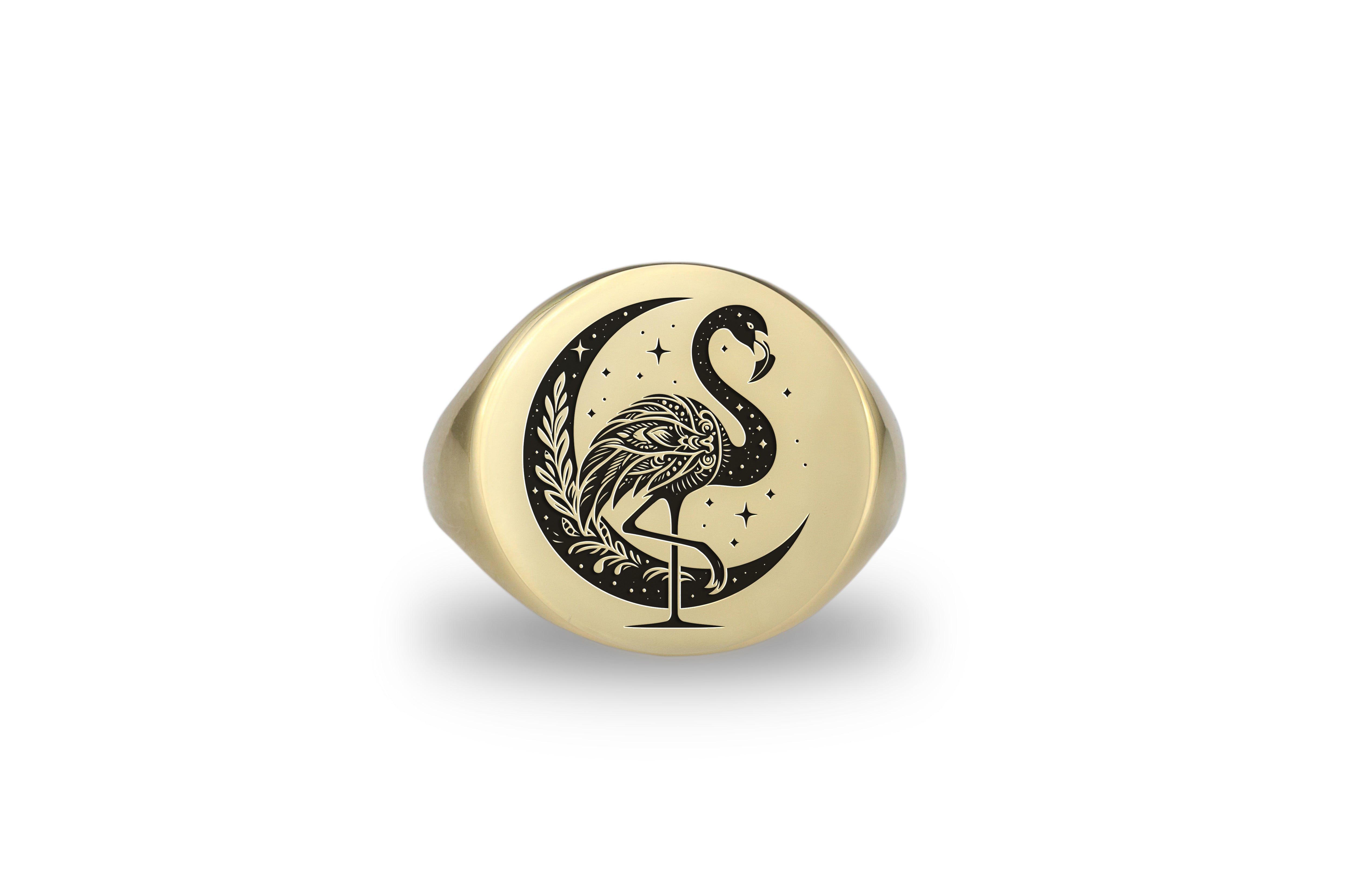 Bold Statement Flamingo Ring