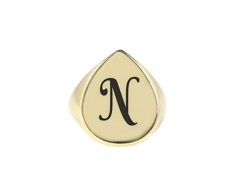 Engraved Custom Font Ring