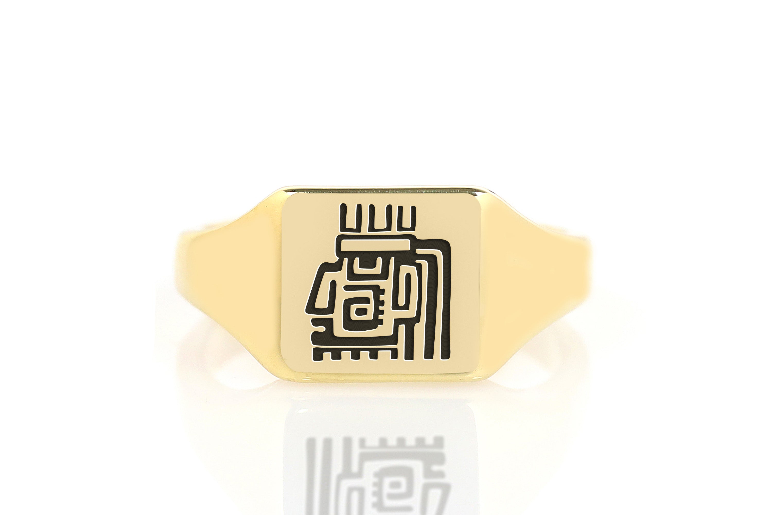 Custom Aztec Symbol Ring