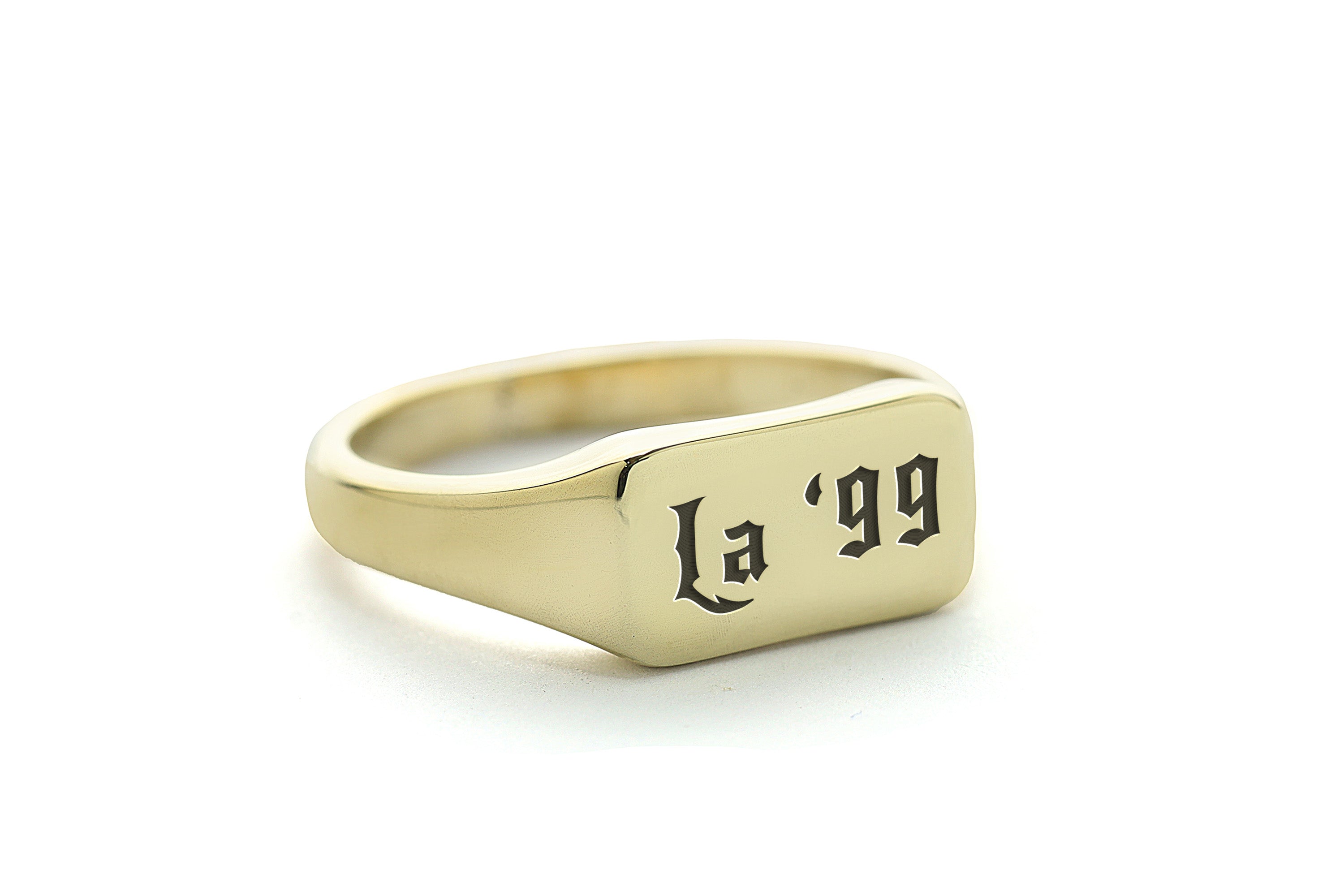 Personalized Text Engraving Ring