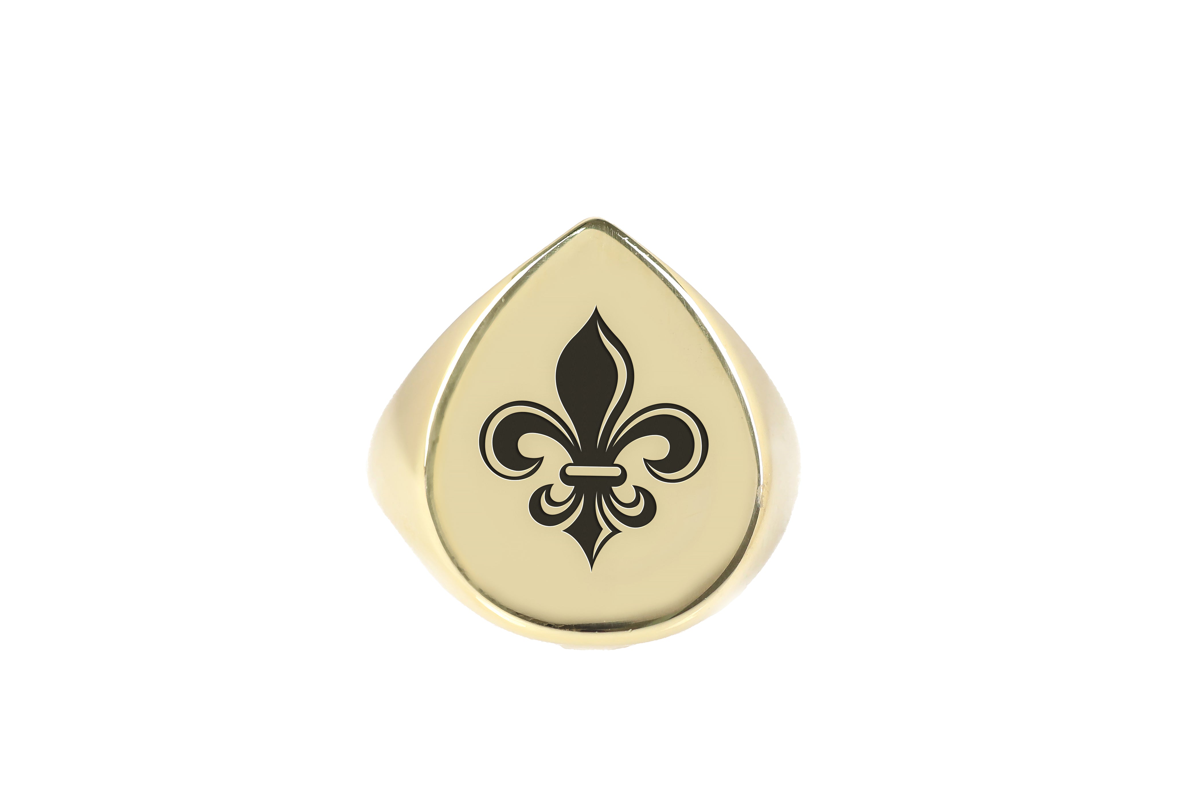 14k Gold Royal Symbol Ring