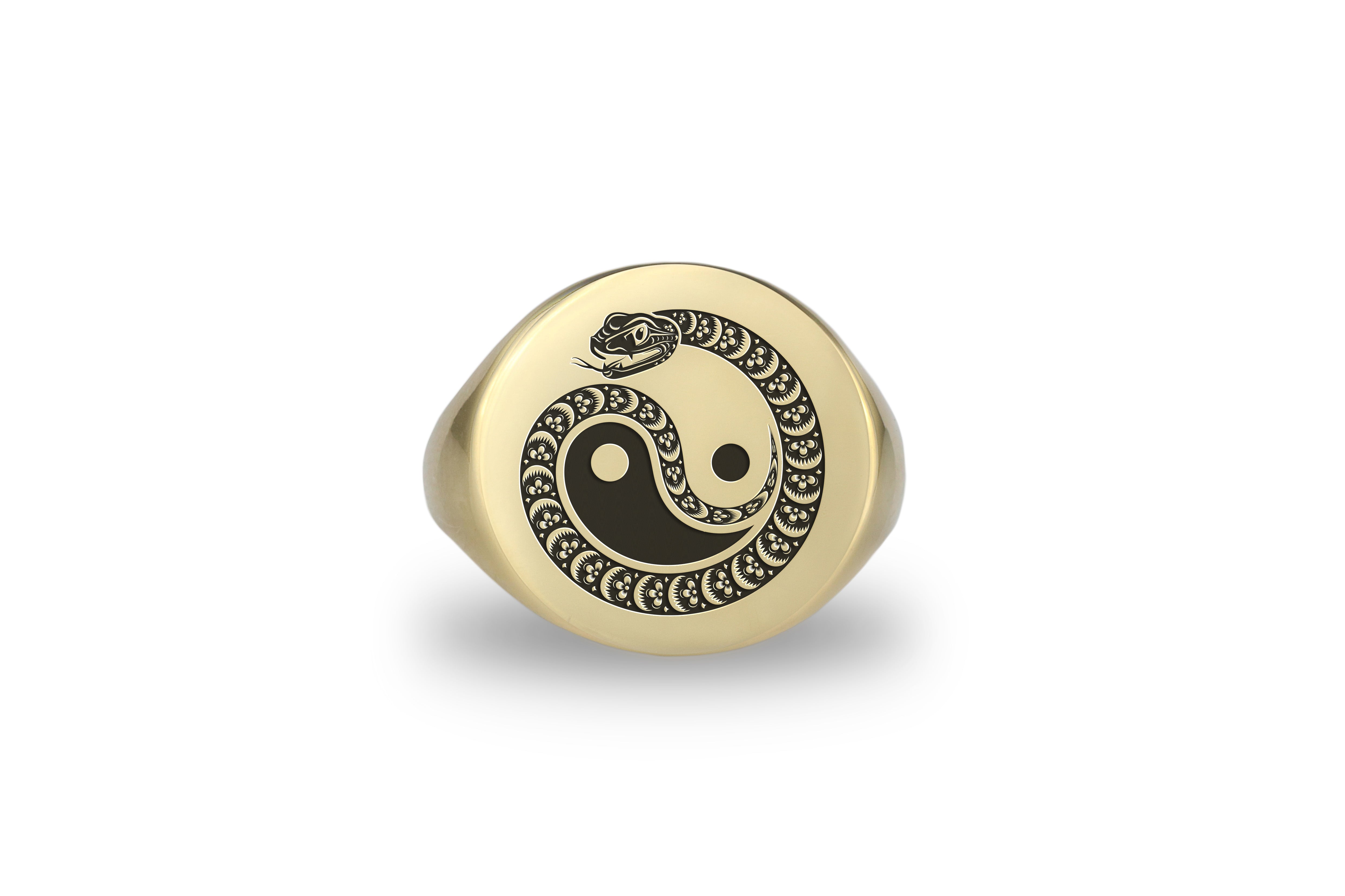 Yin And Yang Snake Ring