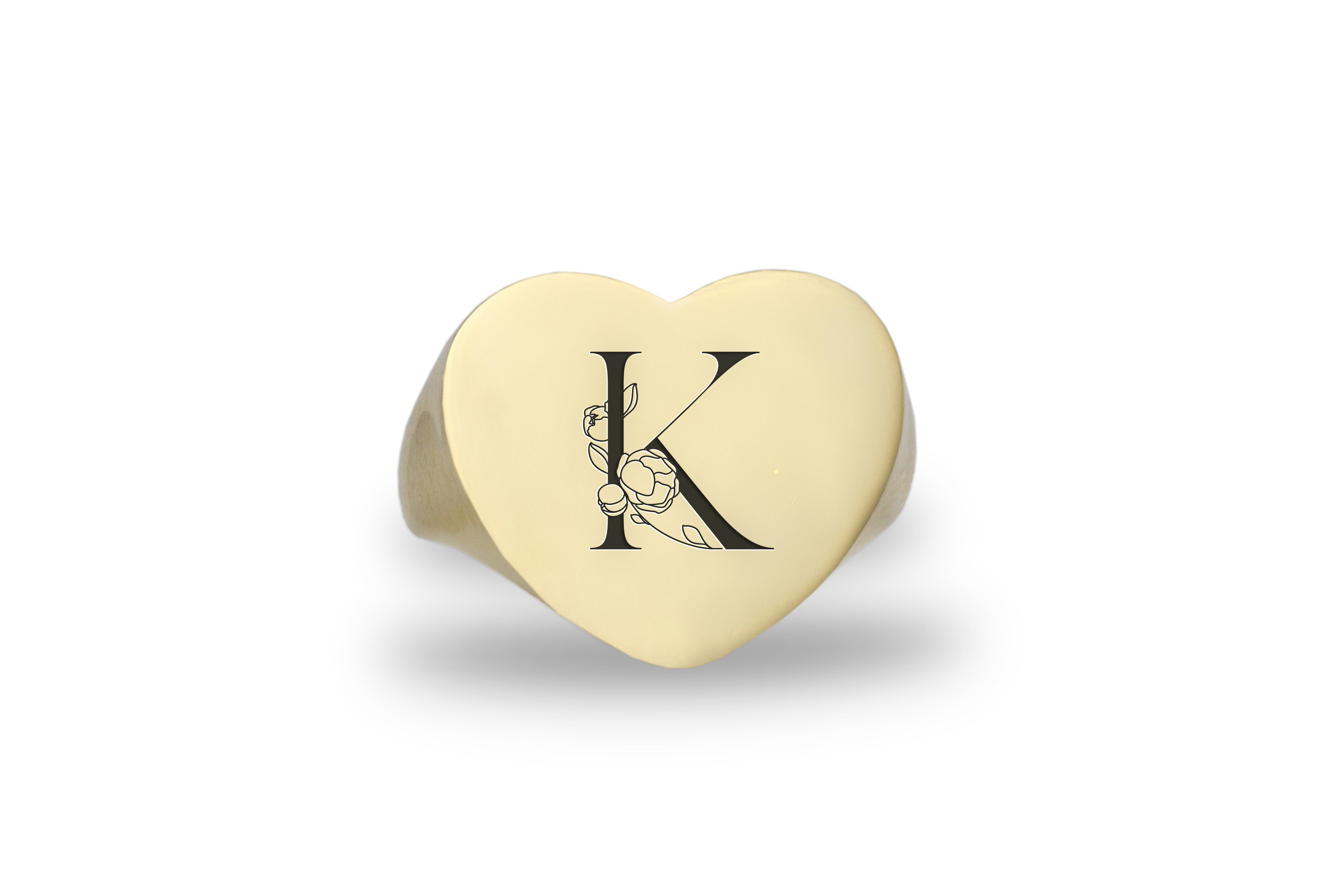 Engraved Custom Signet Ring