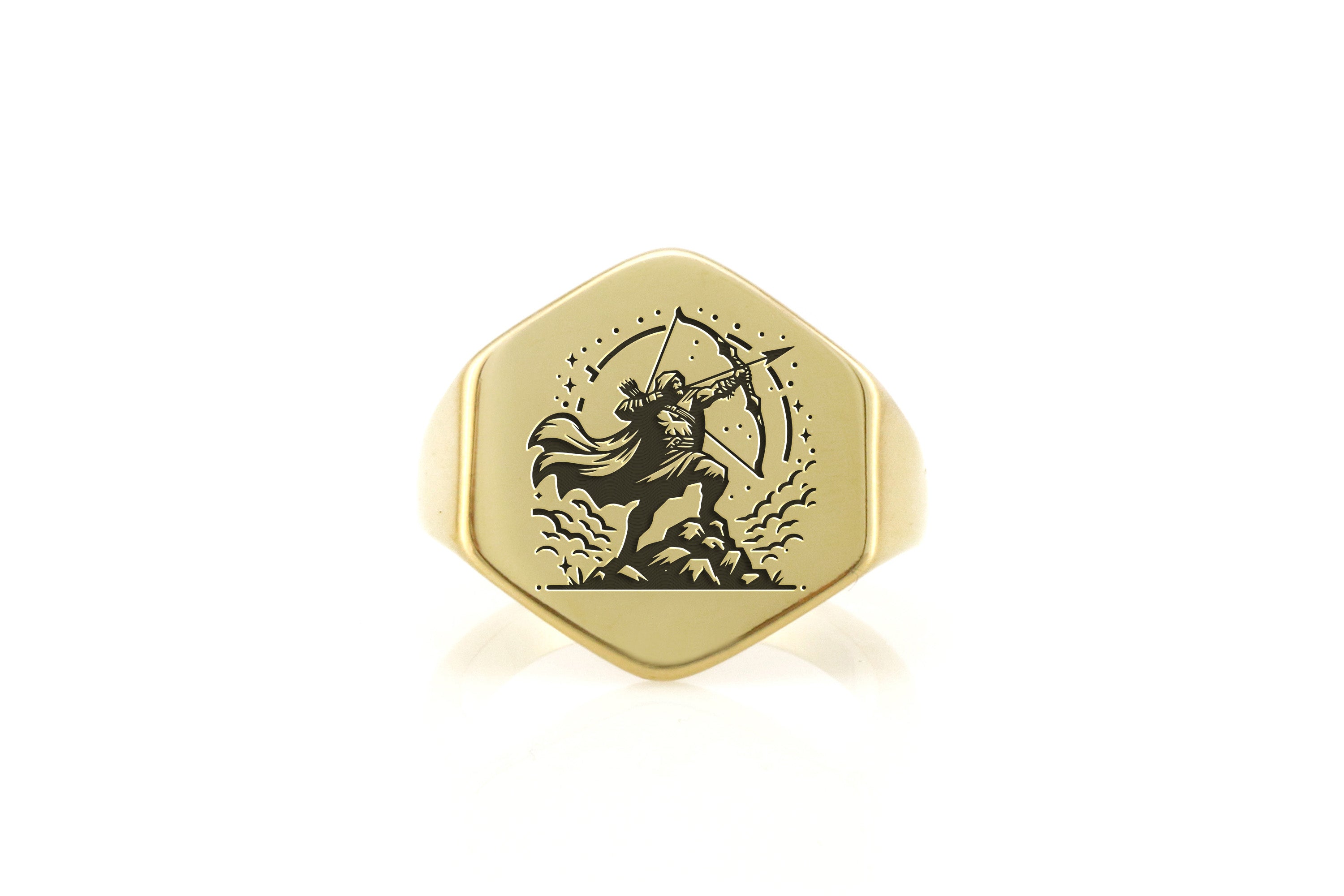 Bow & Arrow Signet Ring