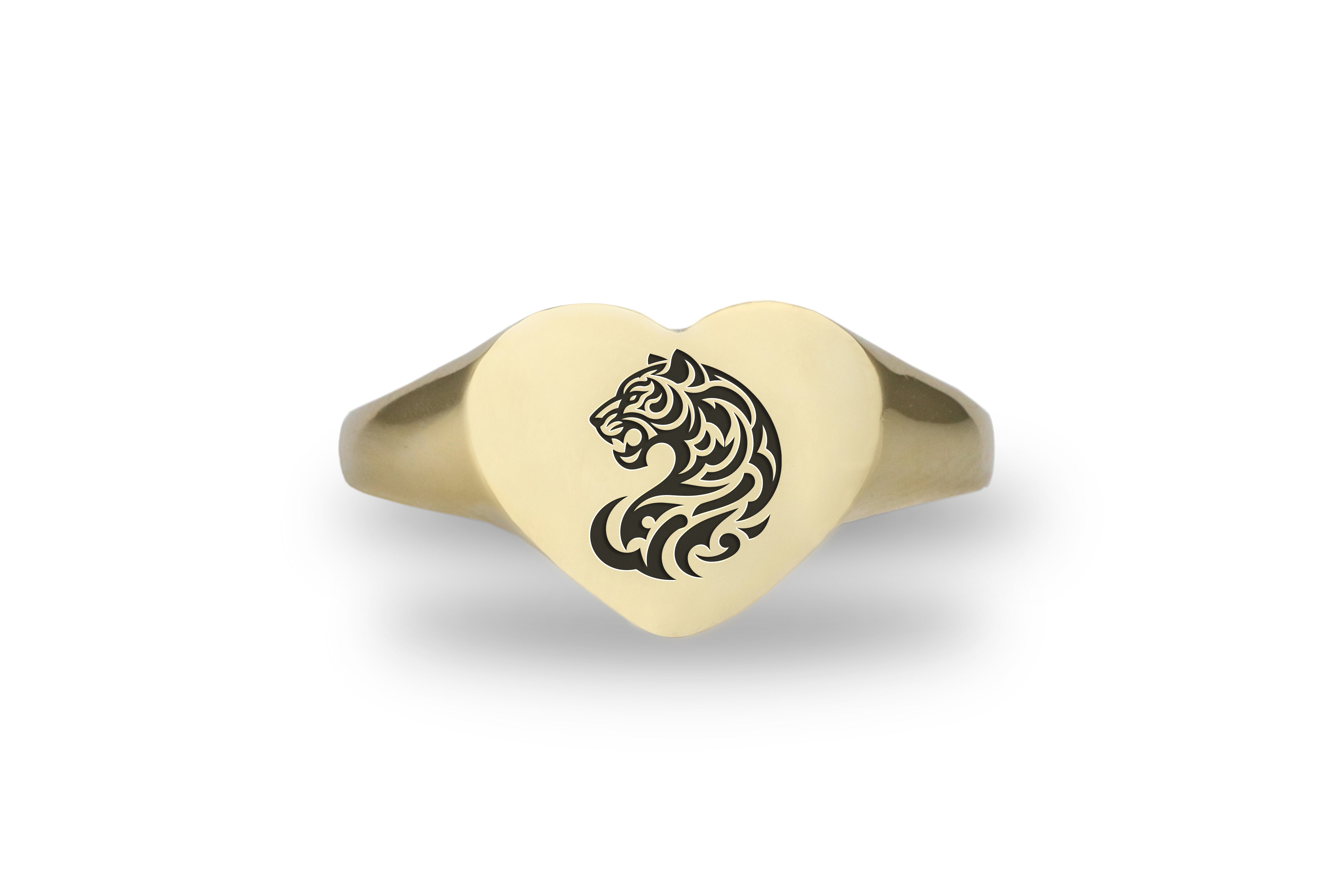 Jaguar Gold Signet Rin