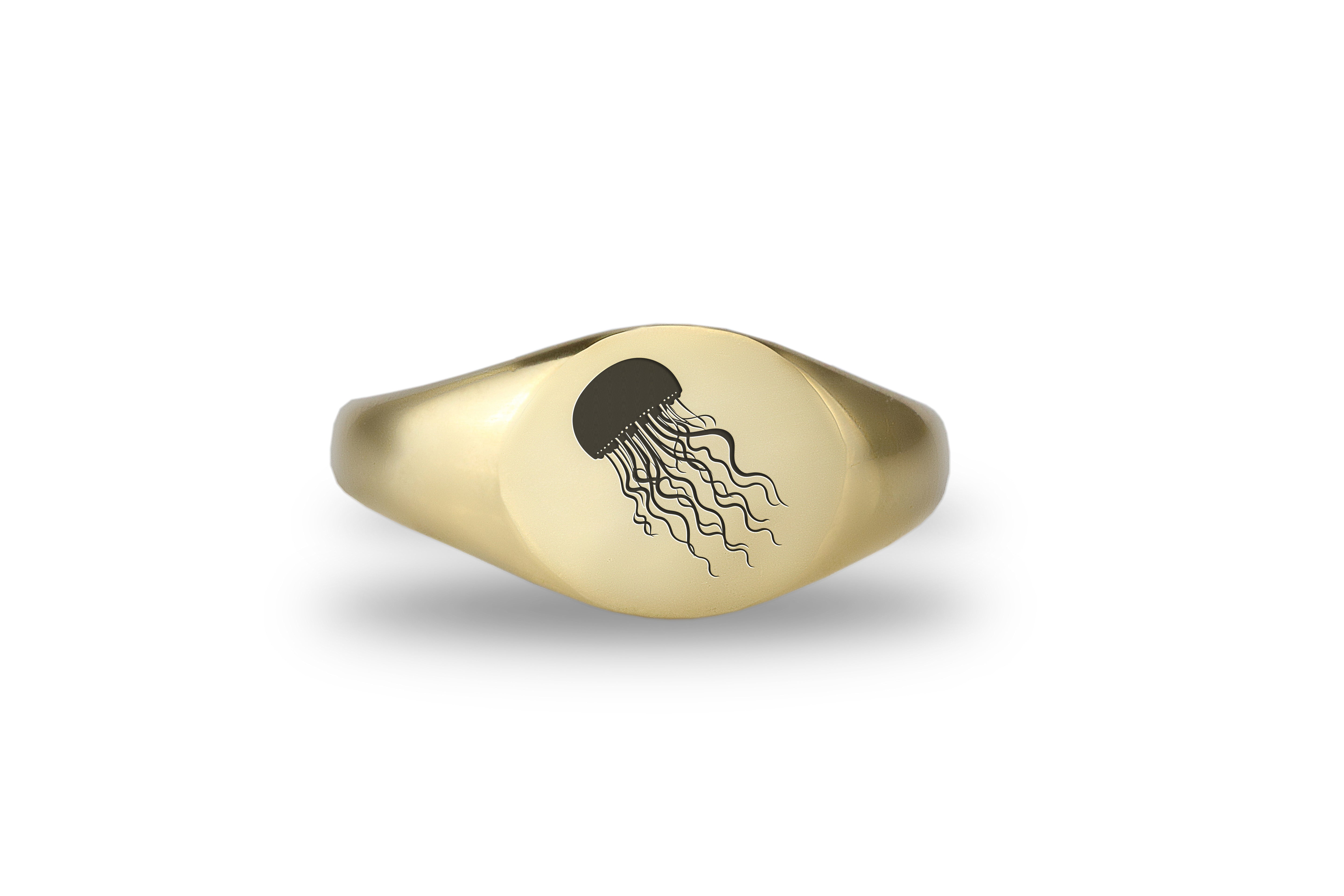 Cute Jellyfish Gold Ring