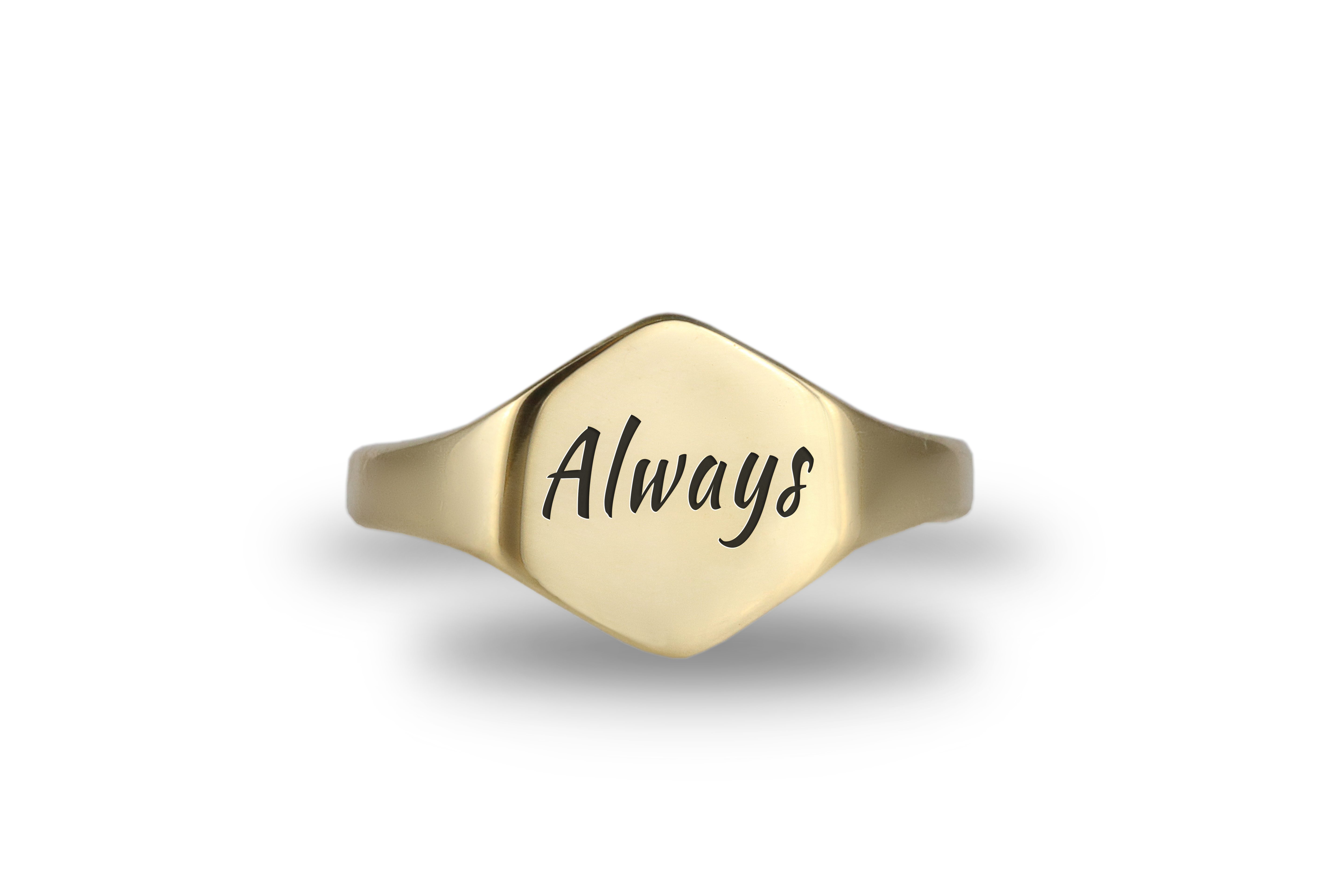 Personalized Text Signet Ring