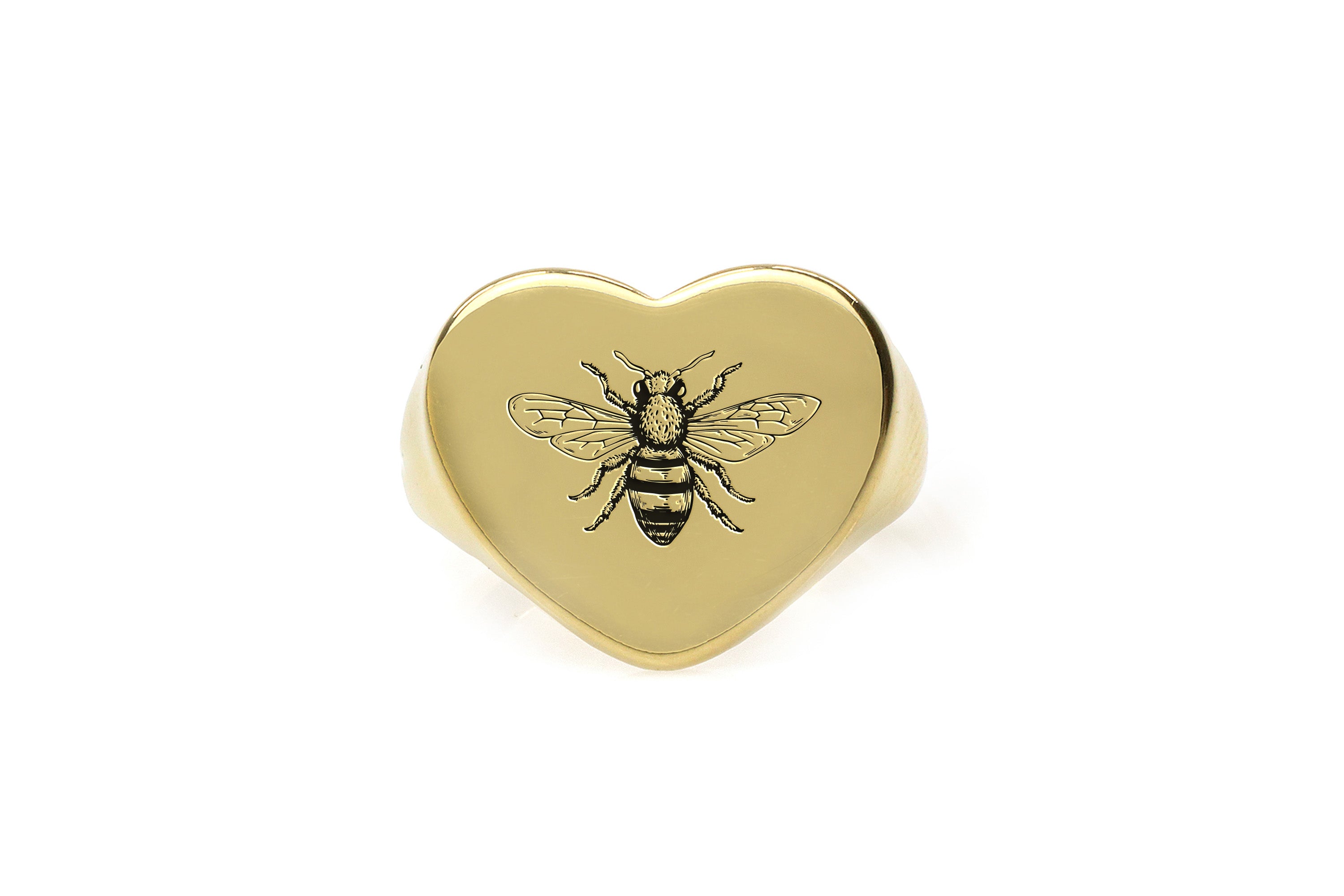 Bee Gold Signet Ring