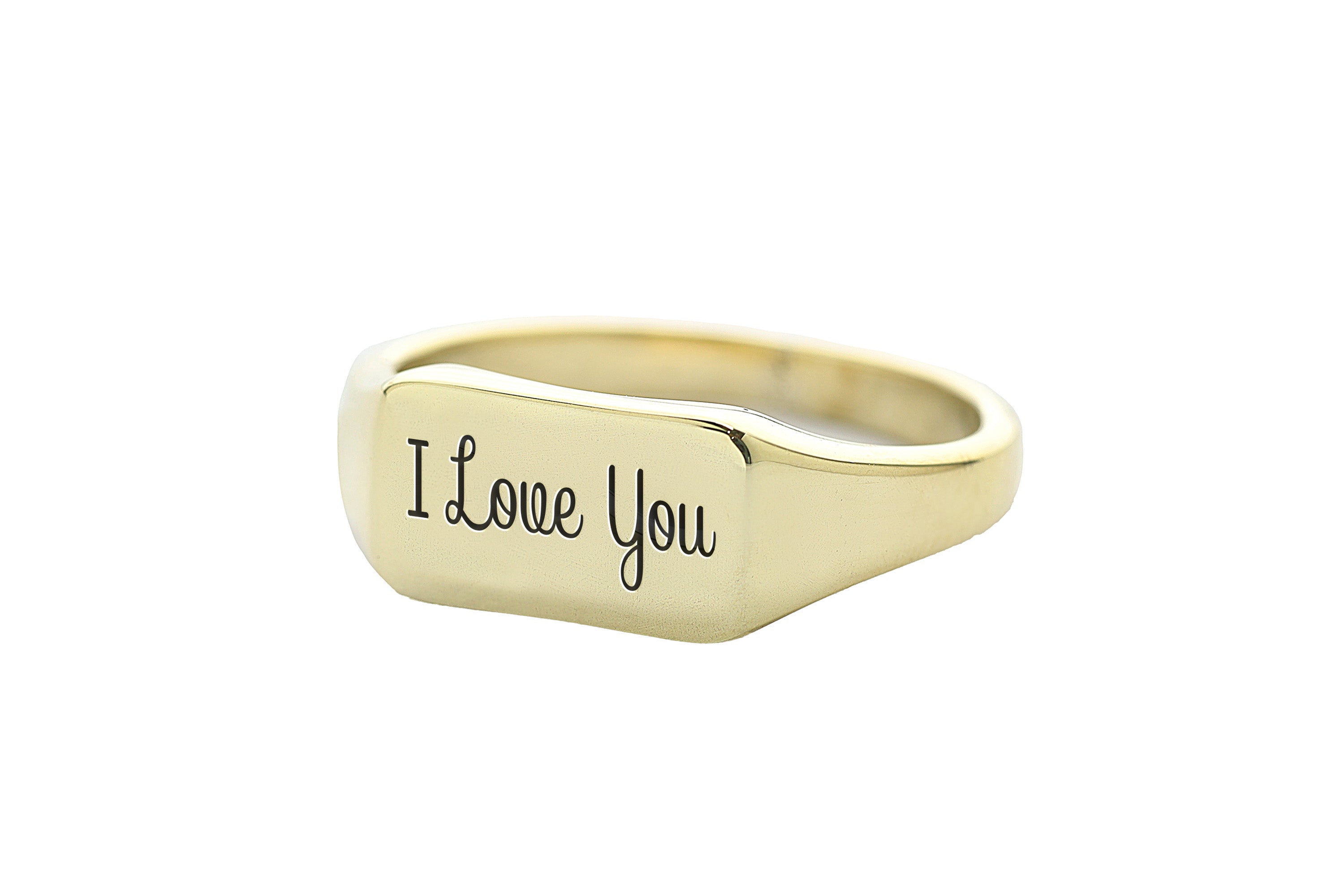 I Love You Engraved Ring