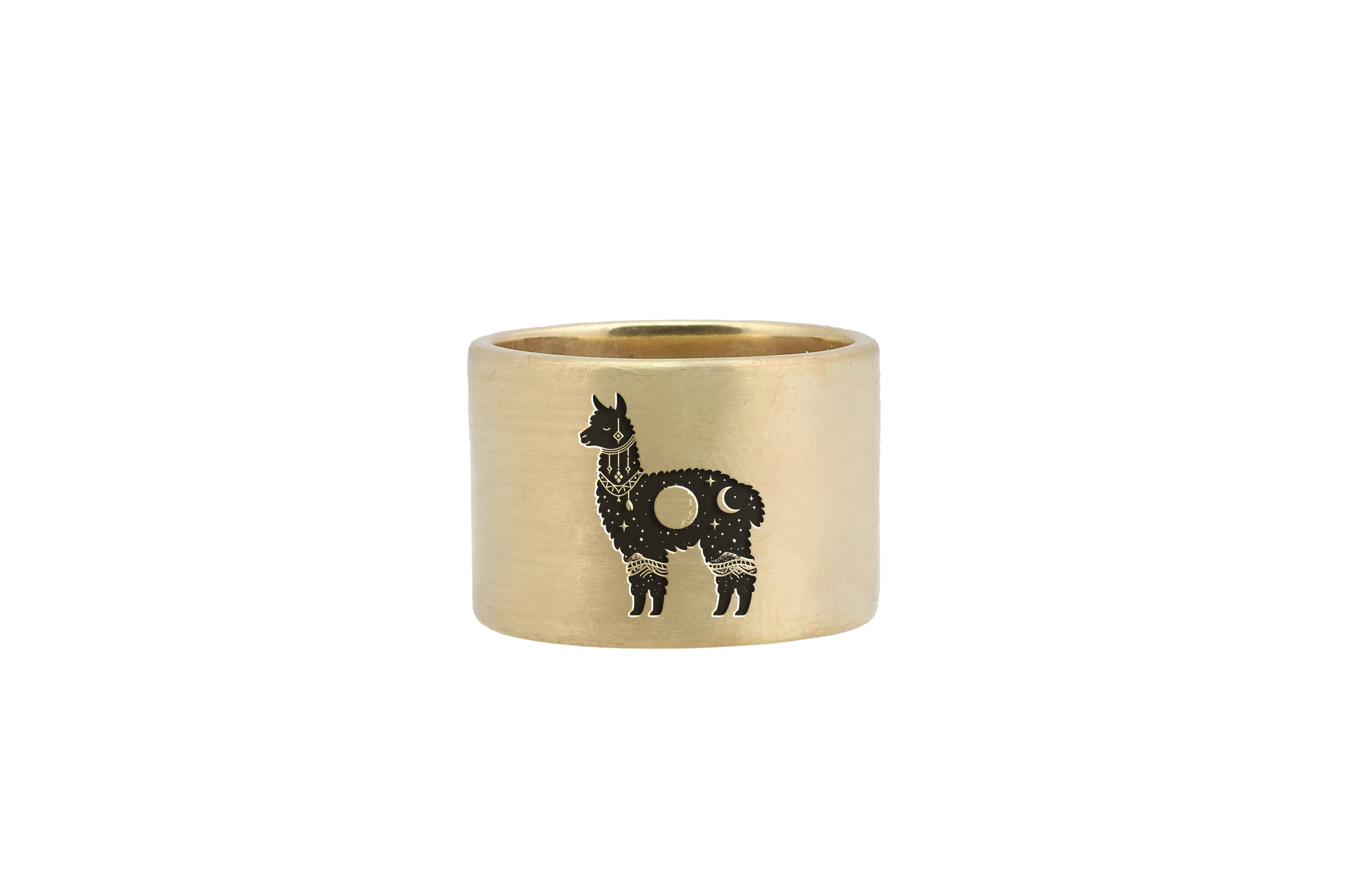 Alpaca Wide Gold Ring