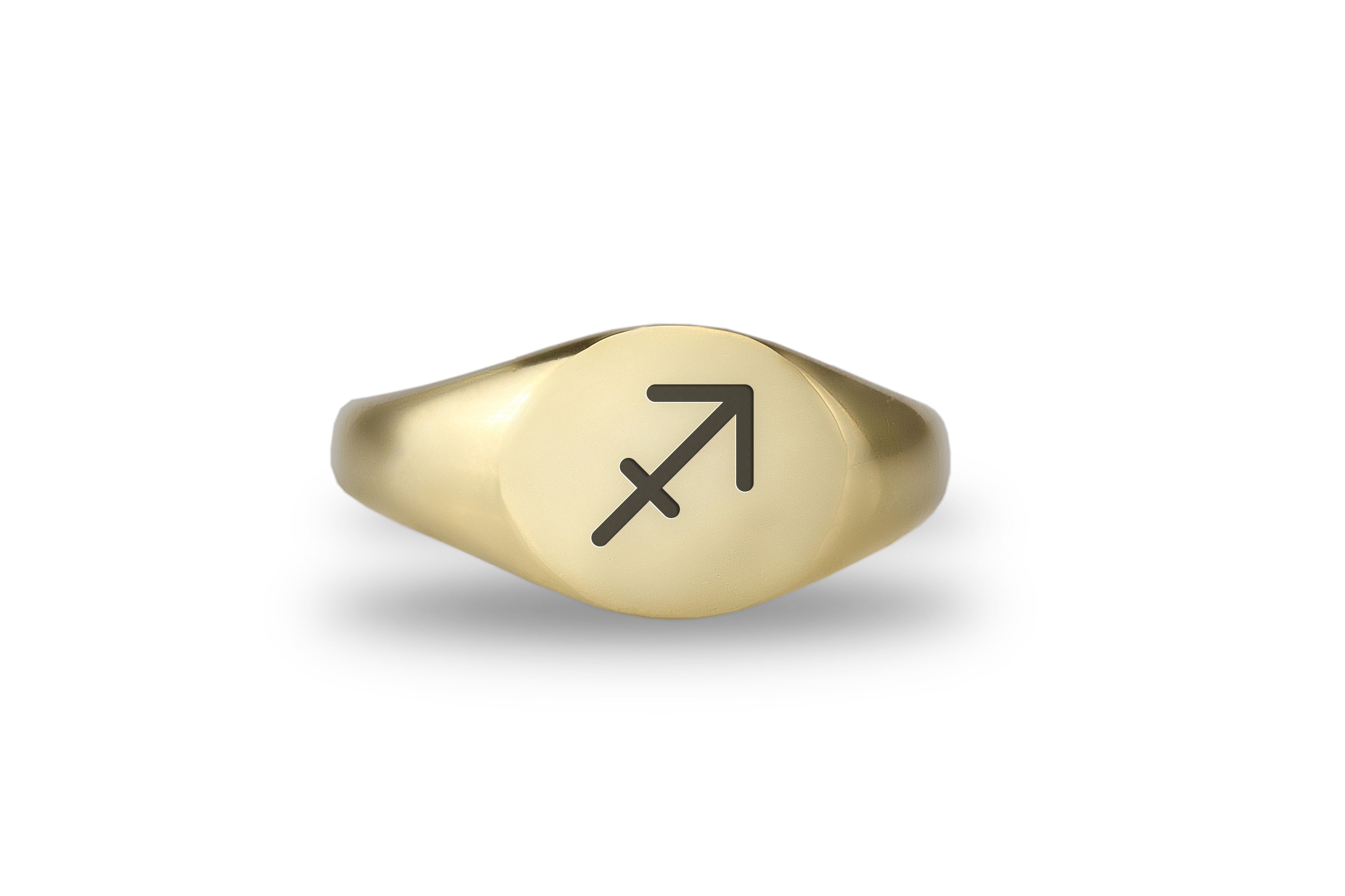 Sagittarius Gold Signet Ring