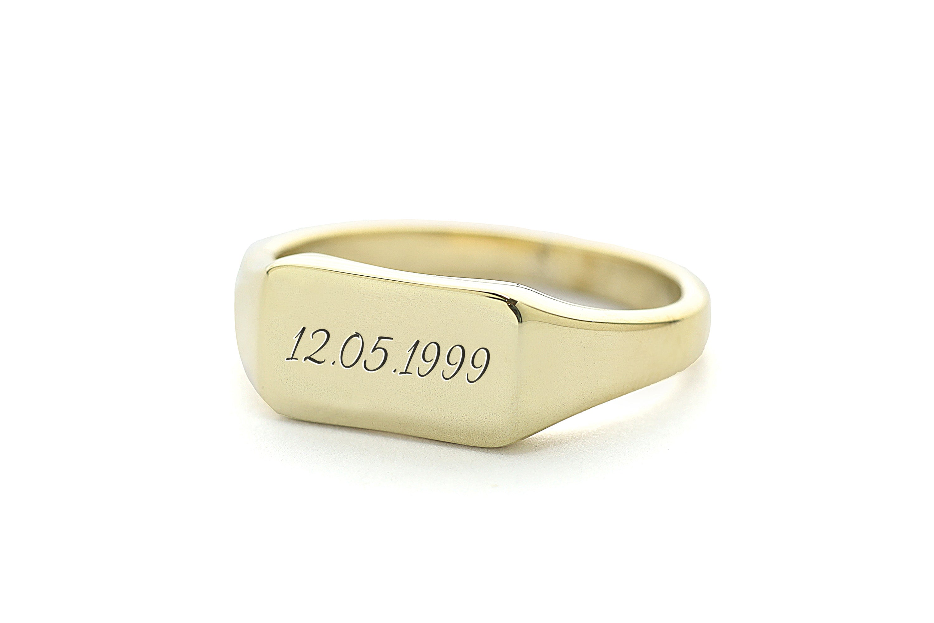 Birthday Initials Ring