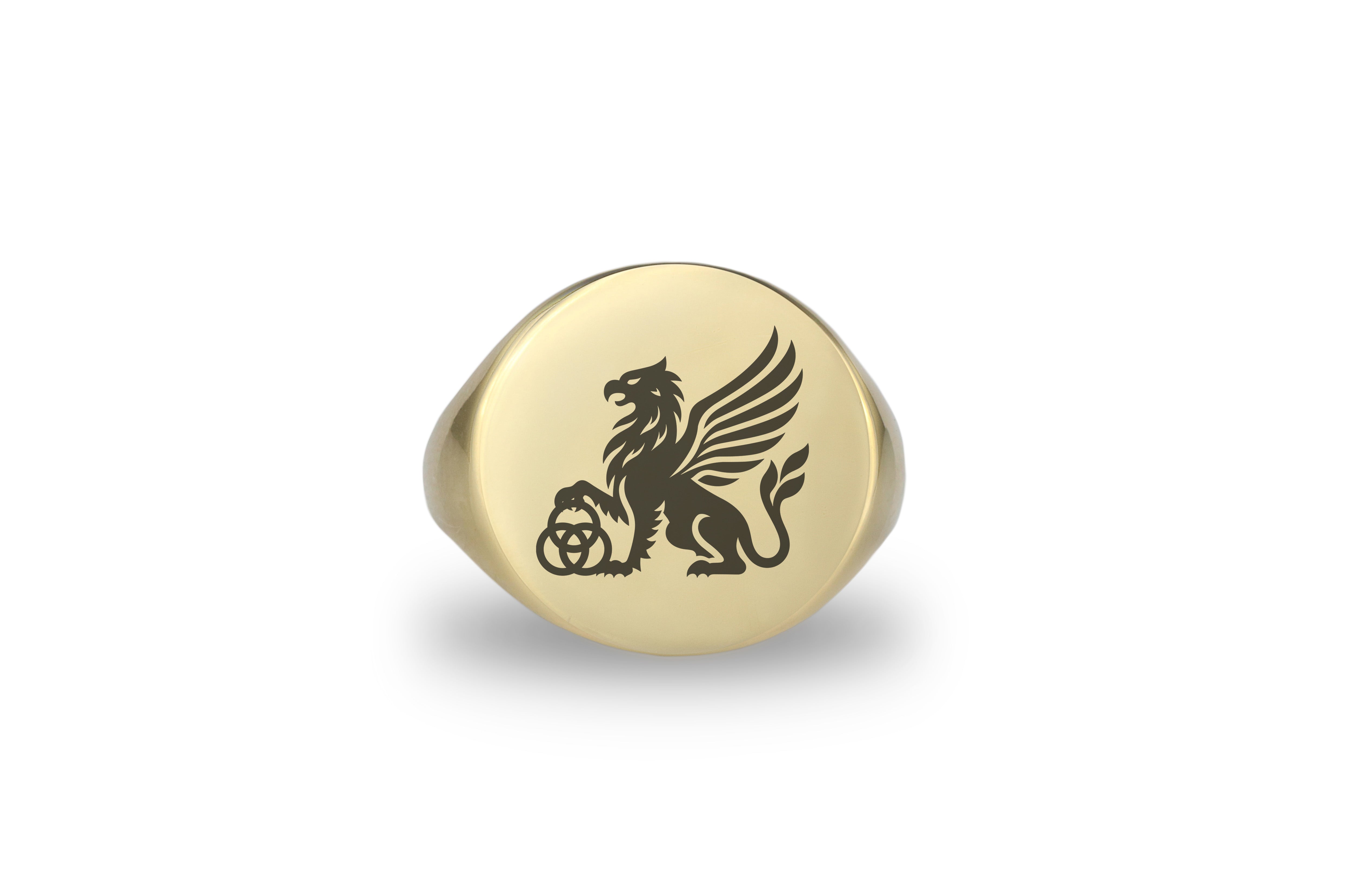 Custom Griffin Gold Ring