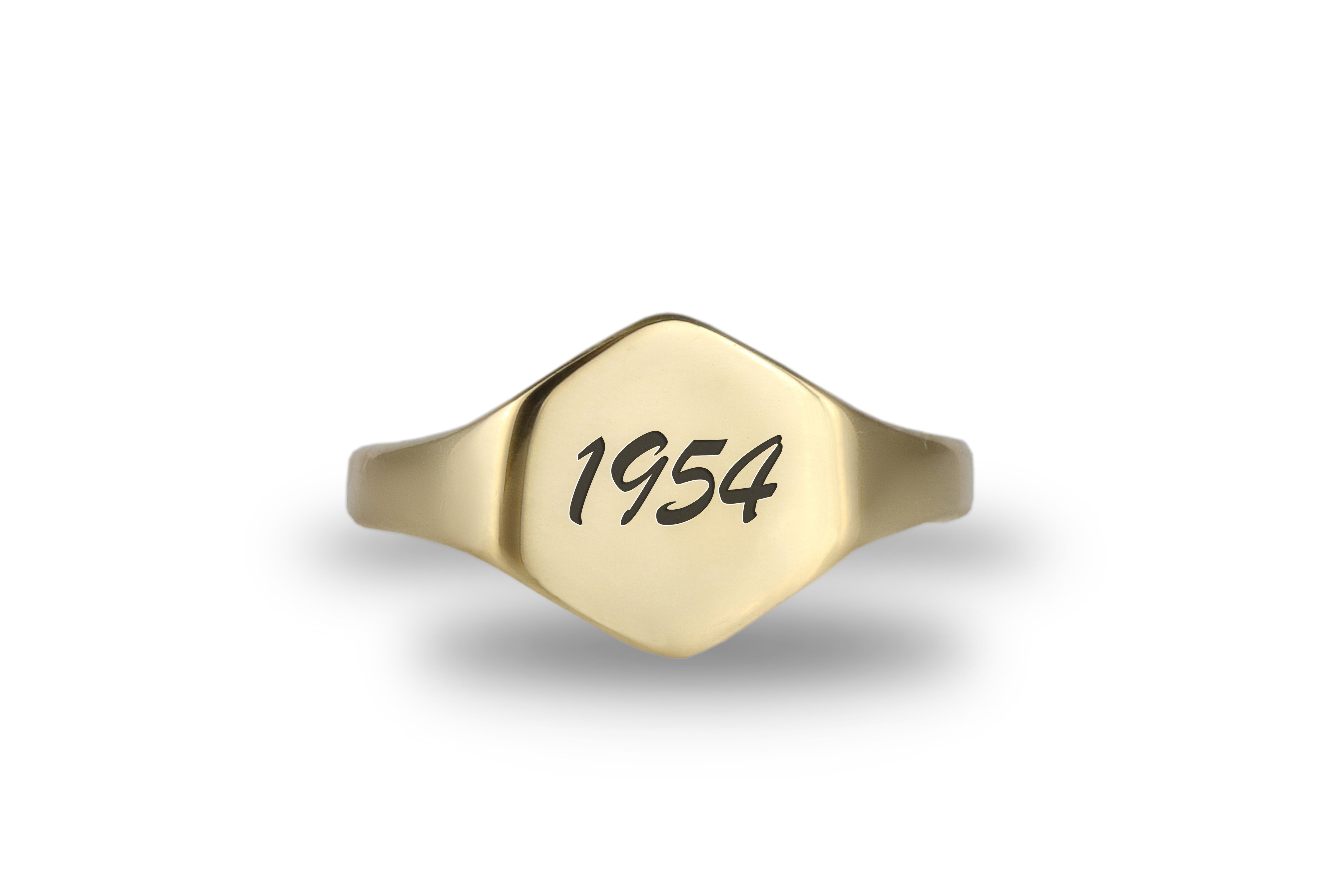 Personalized Numbers & Initials Ring