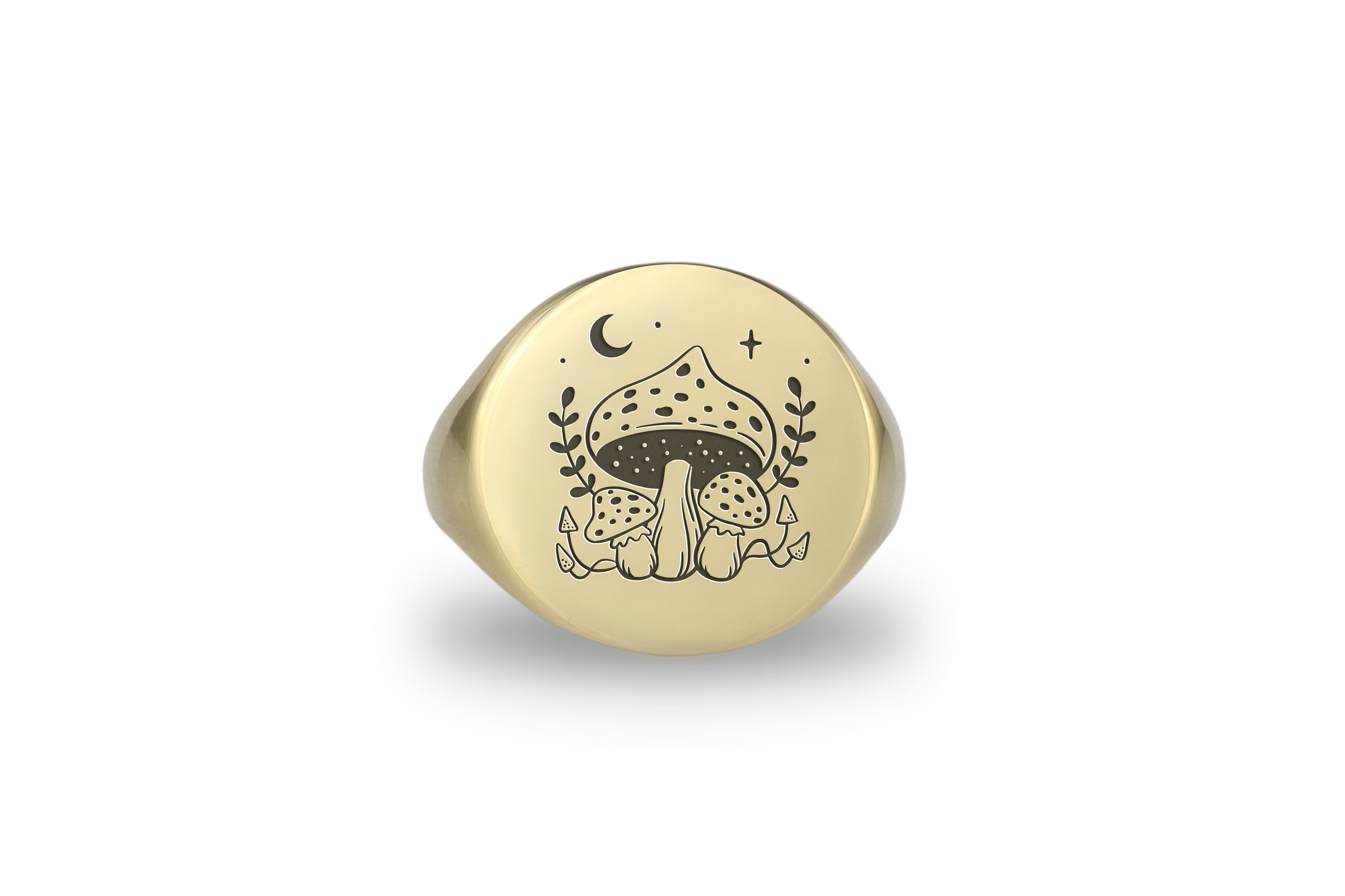 Gold Mushroom Ring