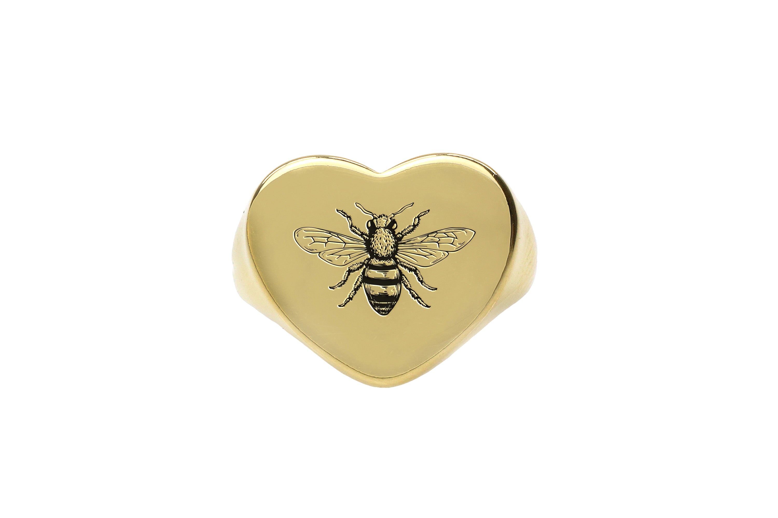 Bee Gold Signet Ring