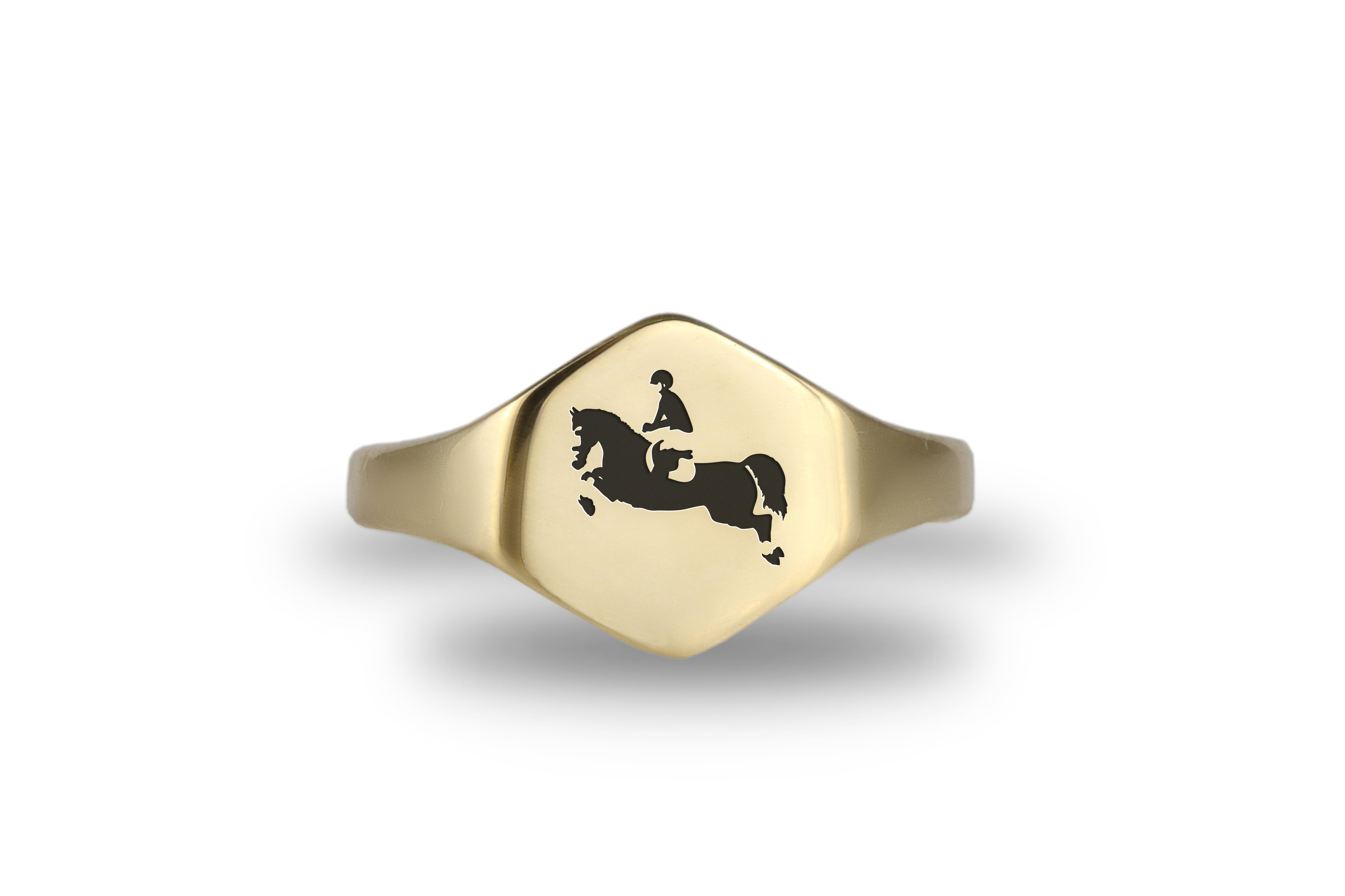 Engraved Equestrian Ring