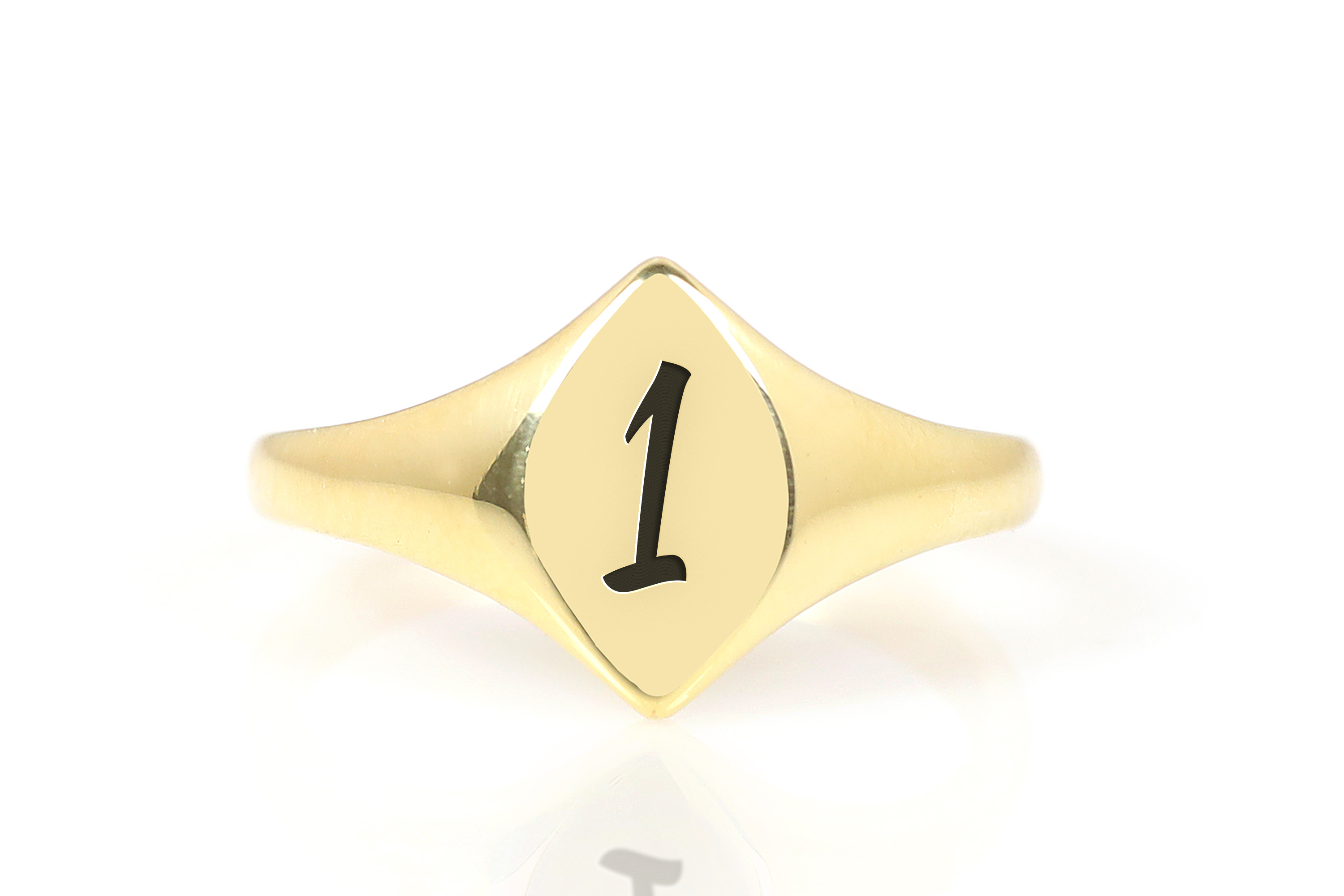 Engraved Number Ring