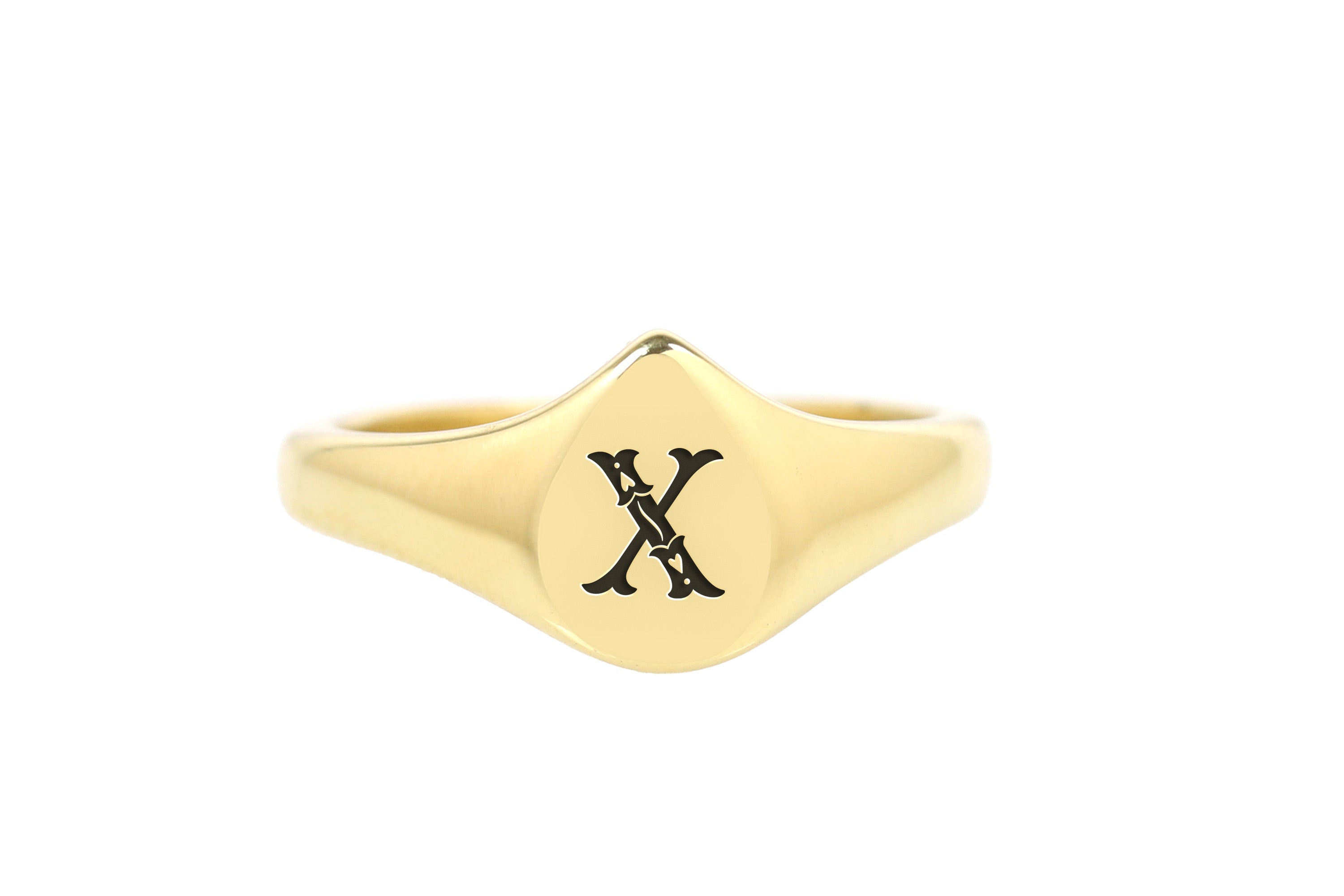 Custom Initials Signet Ring