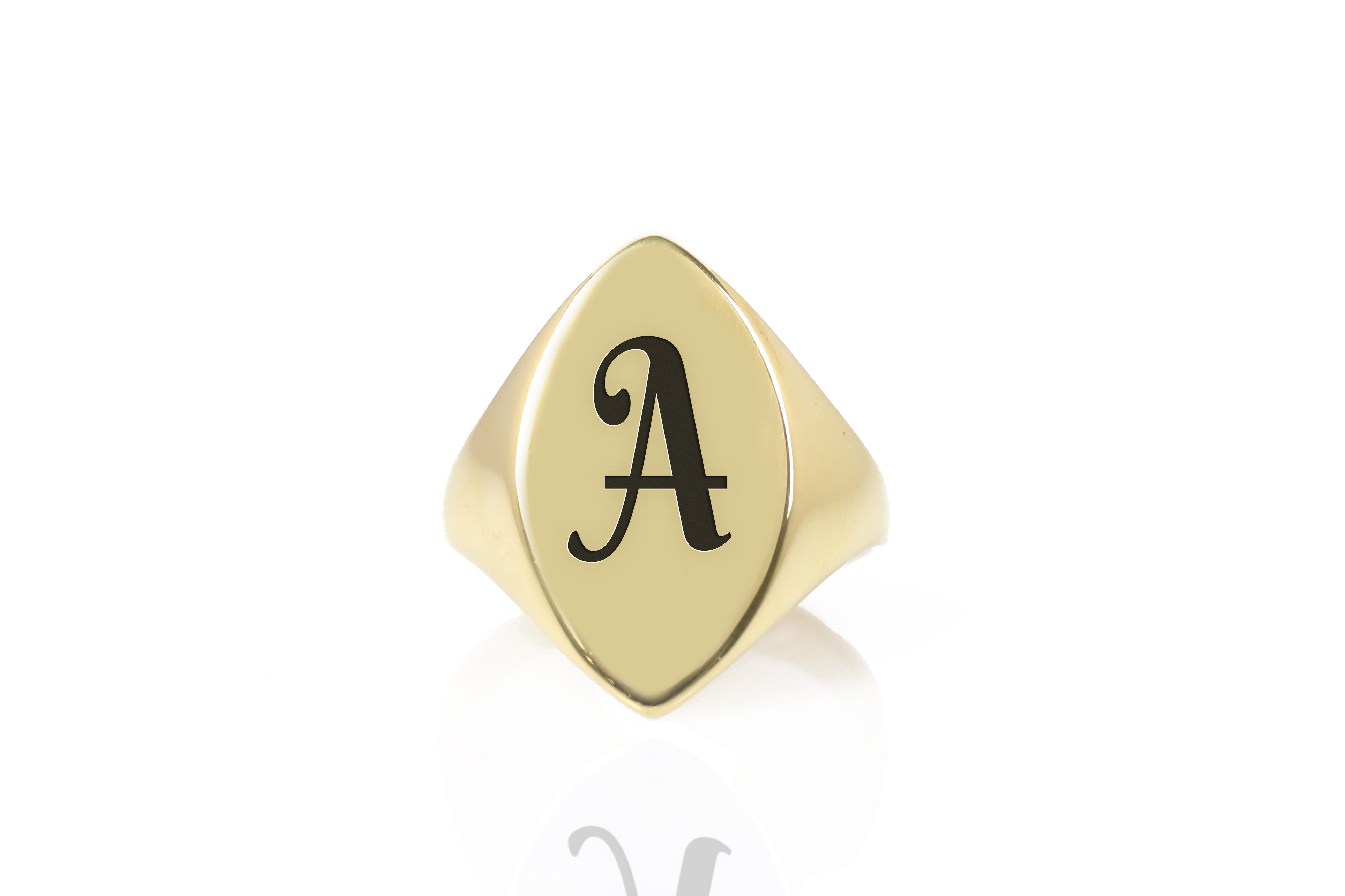 14k Gold Signet Ring