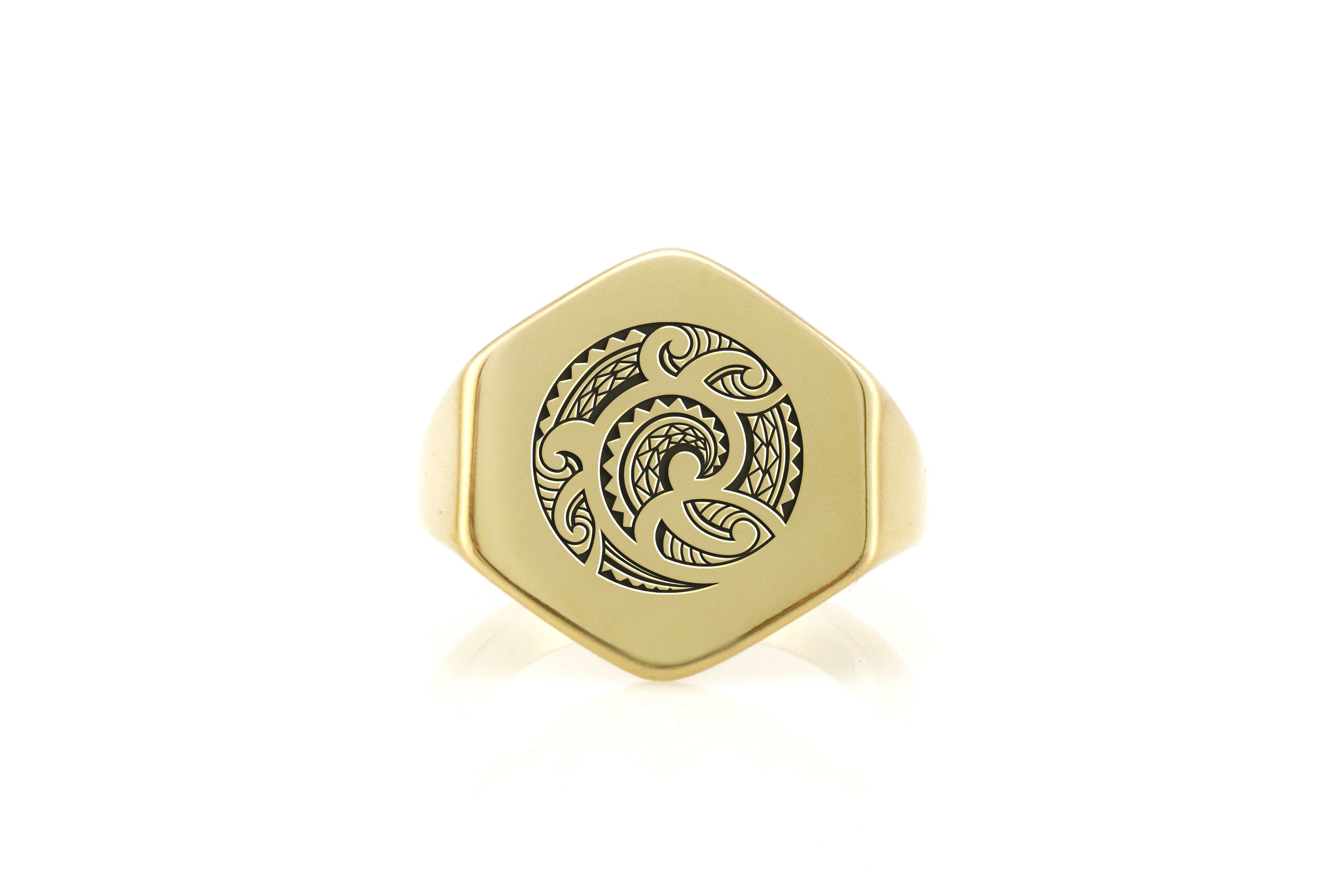 14k Gold Samoan Signet Ring