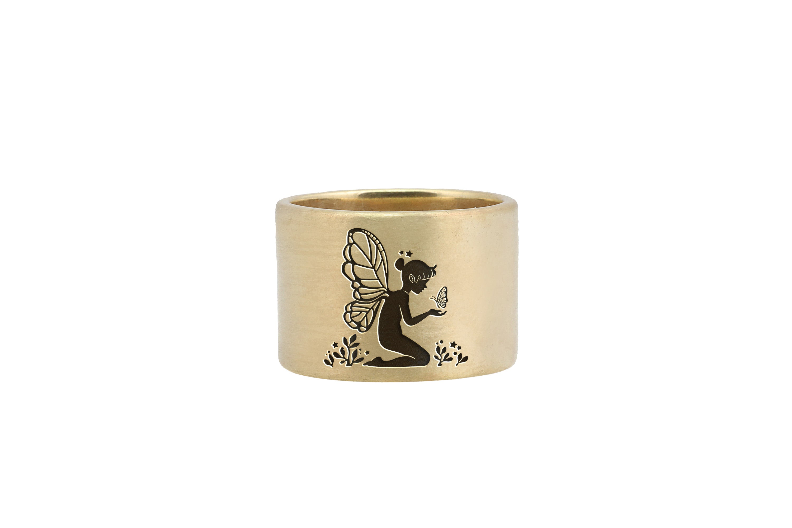 Magical Fairy Wide Brushed Ring