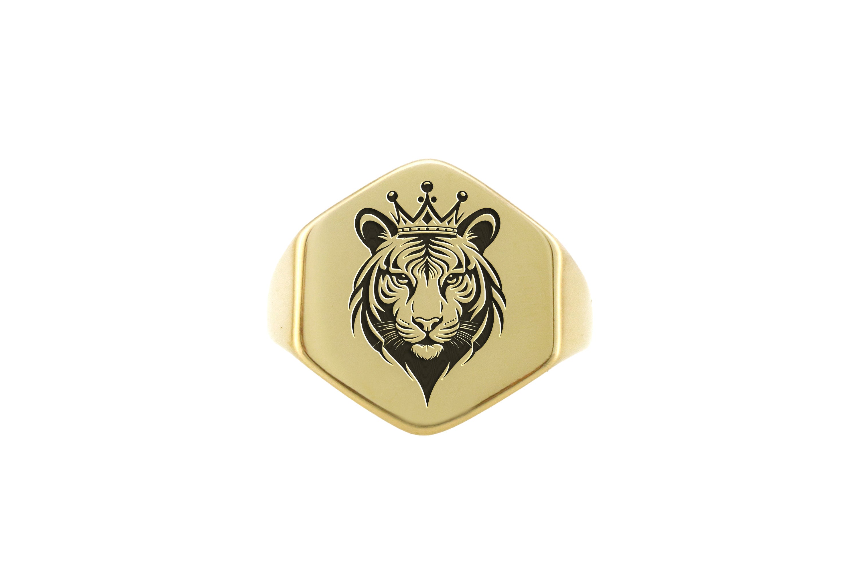 Custom Tiger Signet Ring