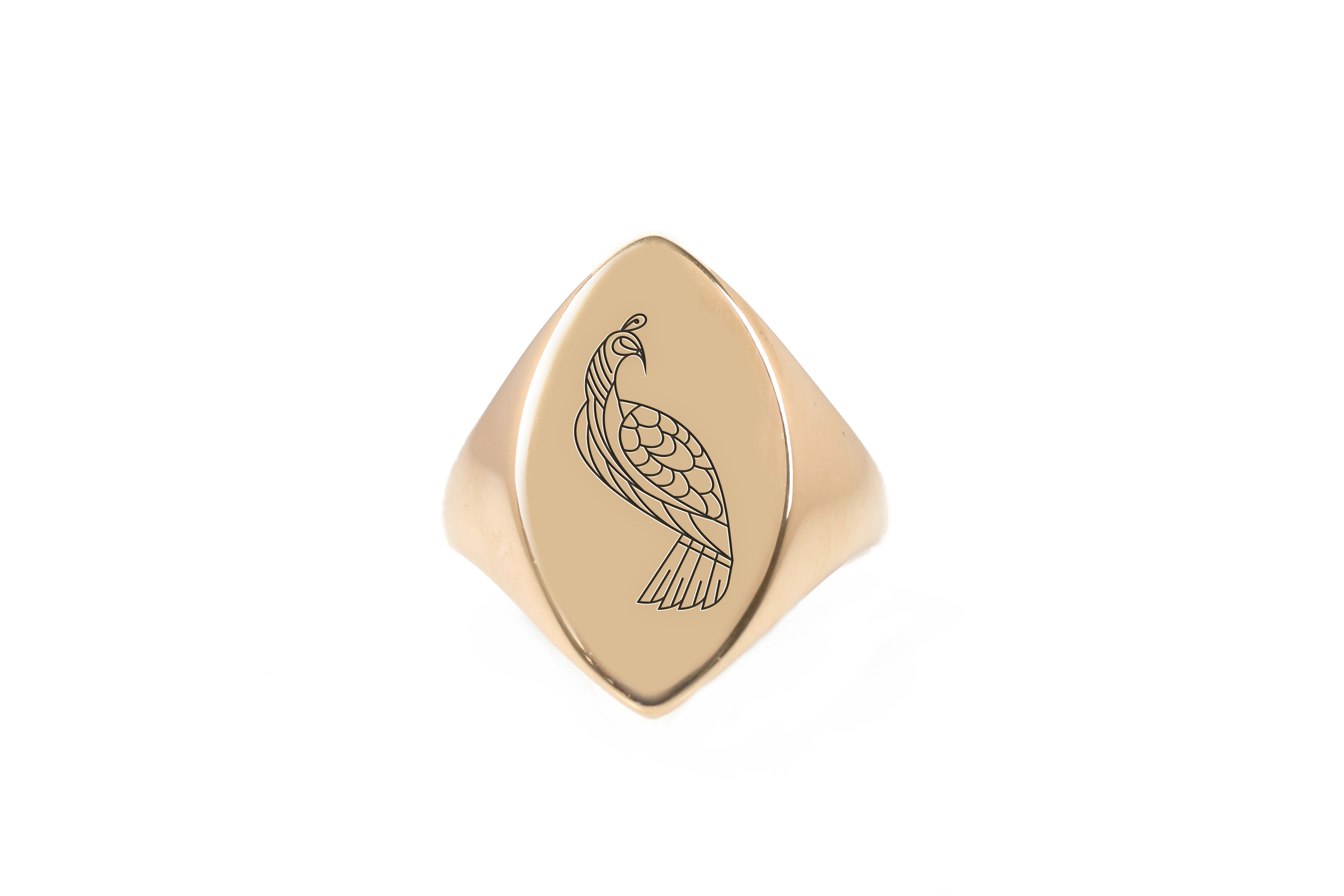 Egyptian Peacock Ring