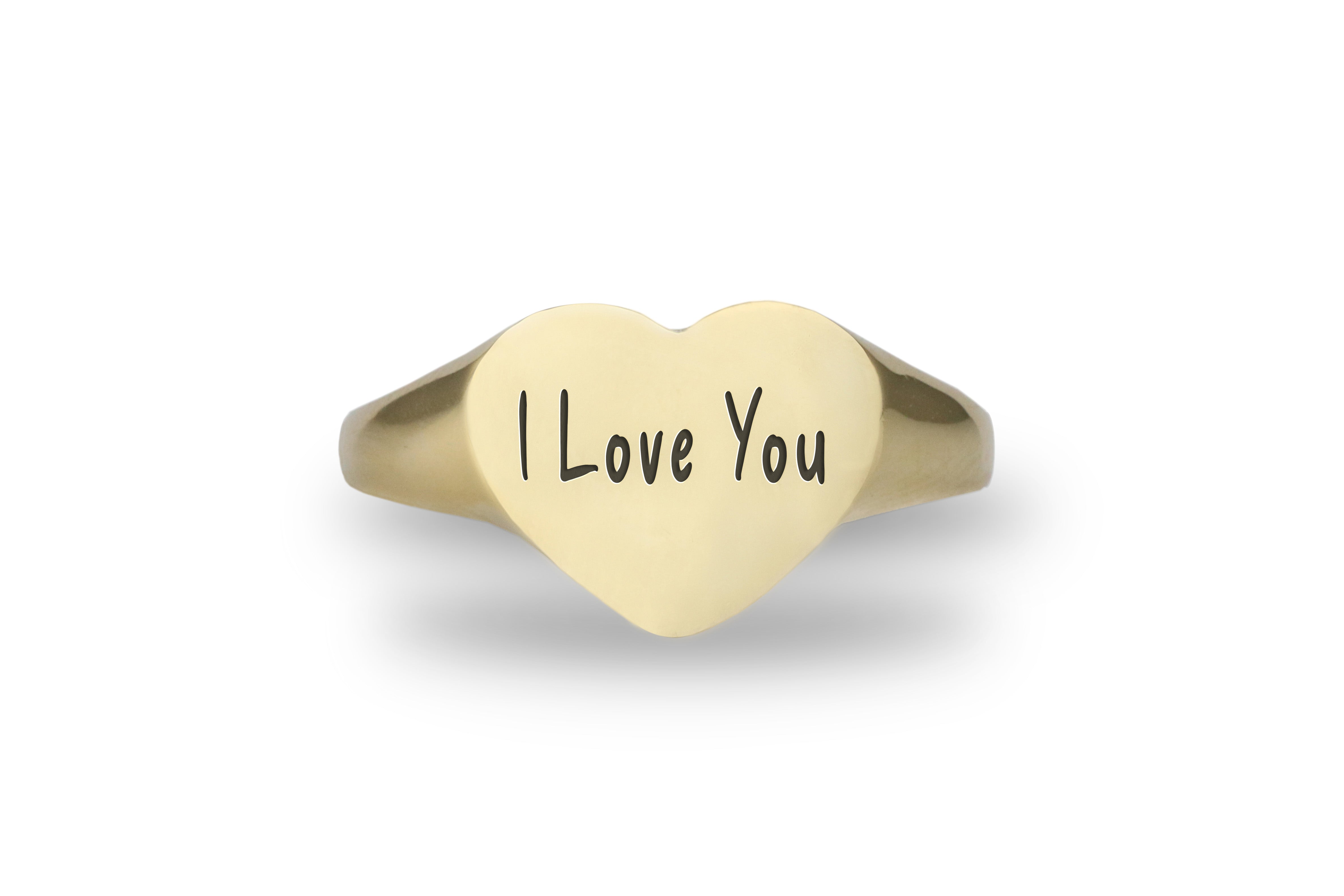 I Love You Engraved Ring