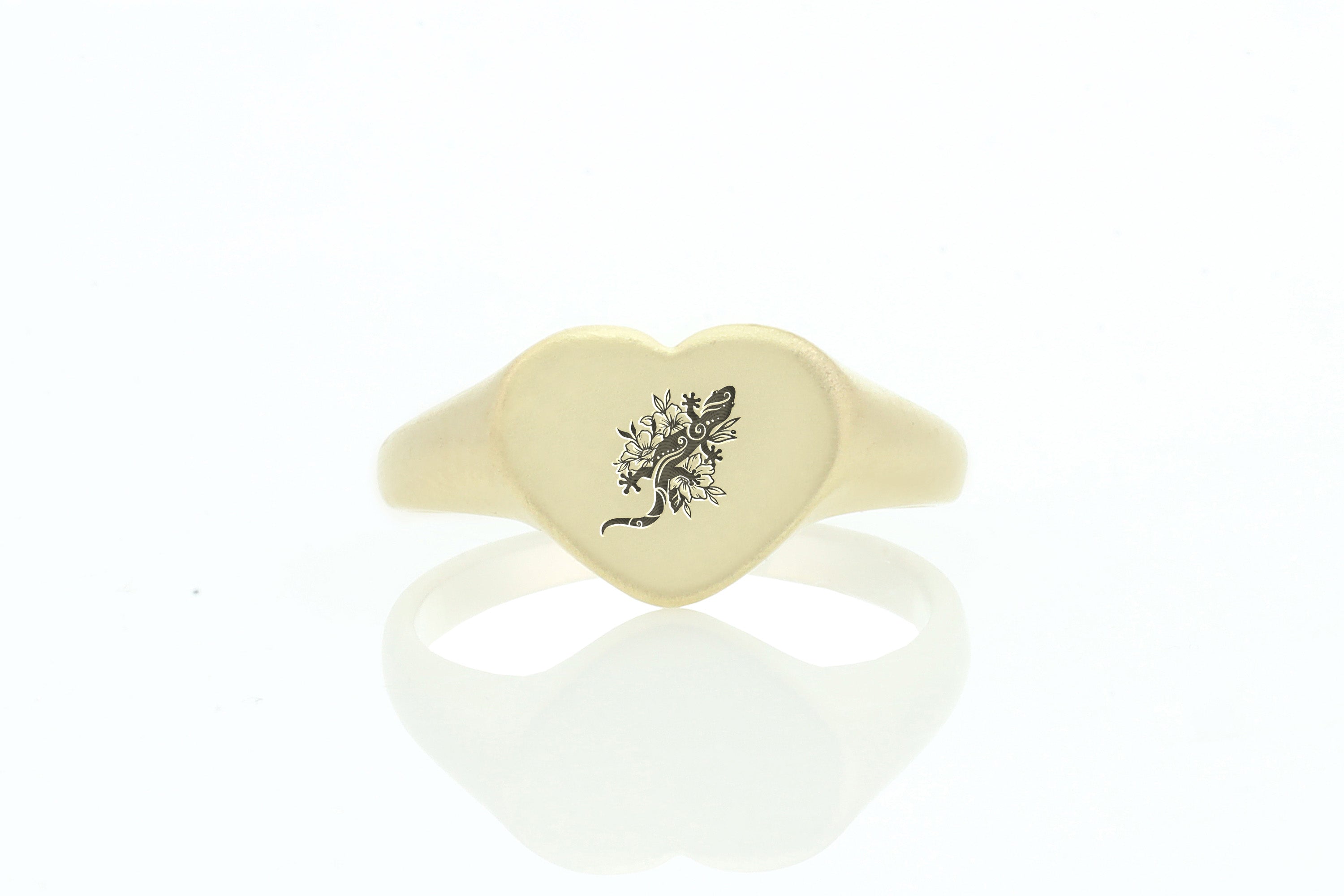 Lizard Gold Signet Ring