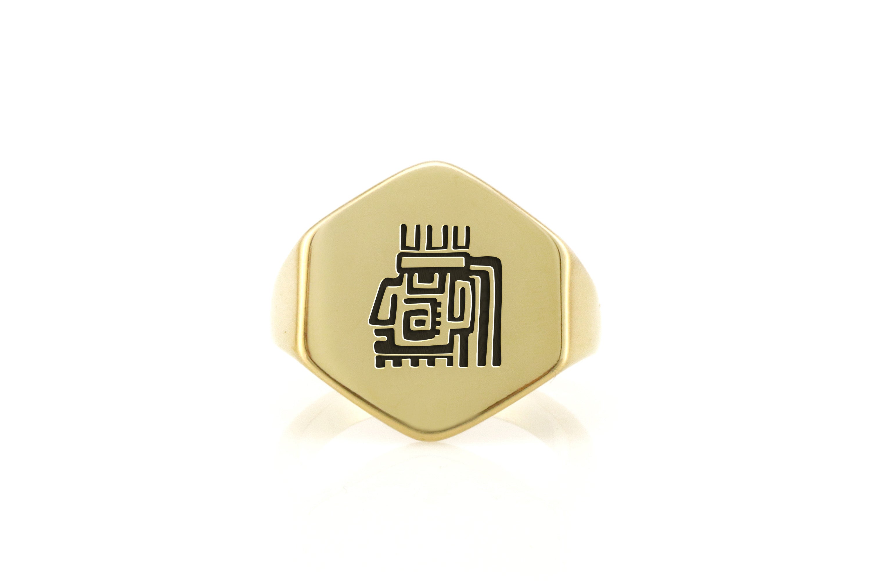 Aztec Lost Civilizations Symbol Ring