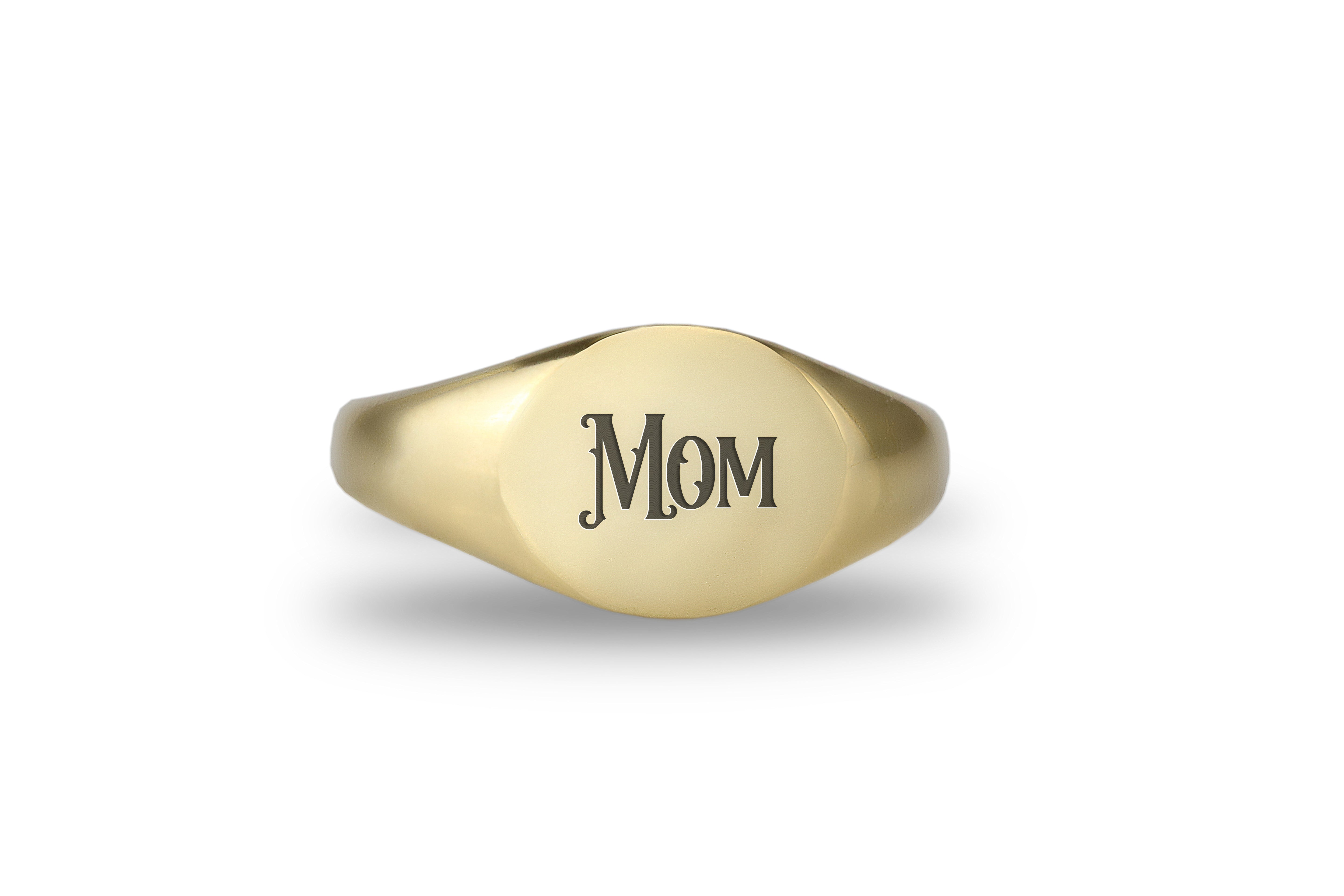 Custom Mom Engraved Ring