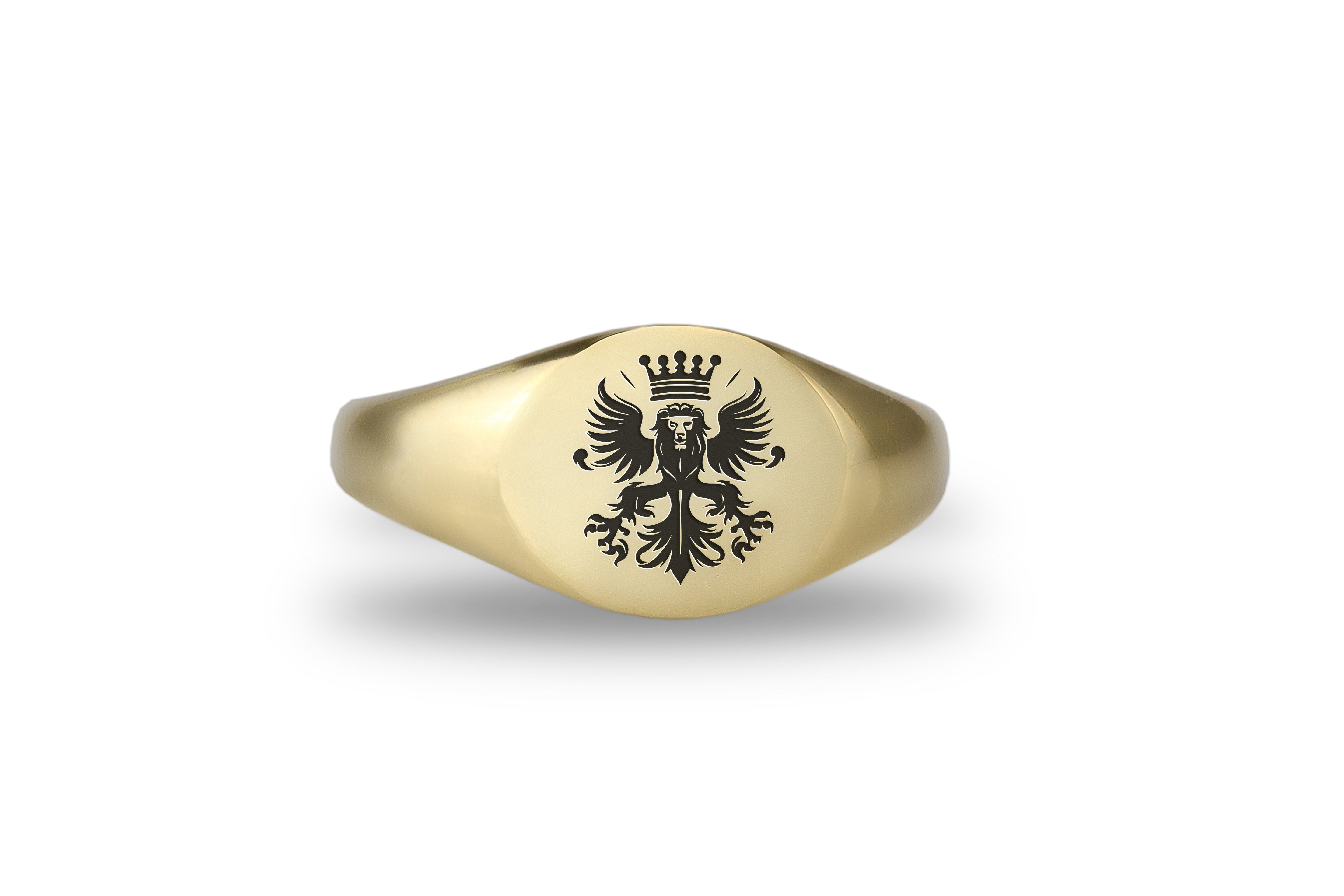 Heraldic Lion Signet Ring