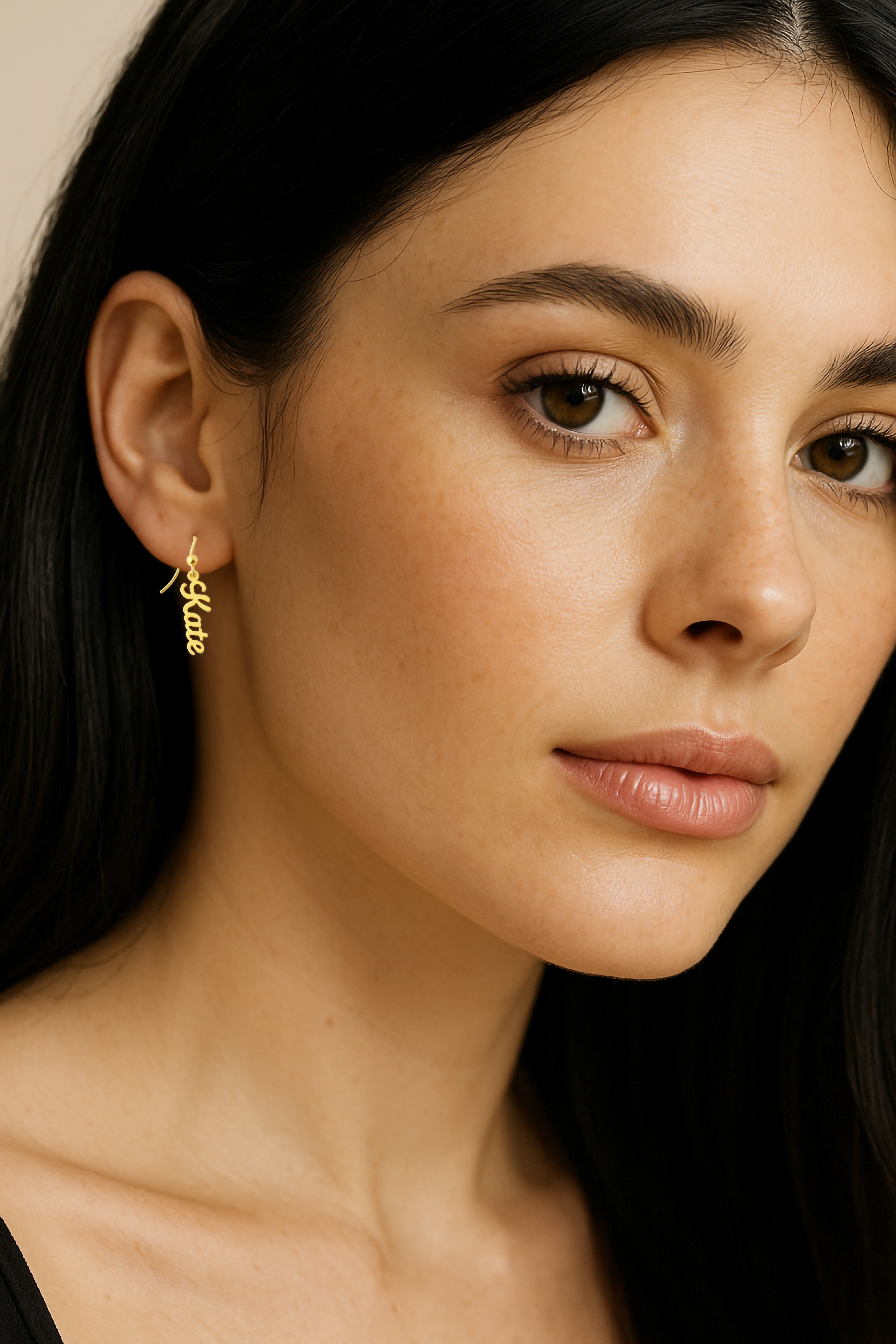 Custom Gold Dangle Earrings