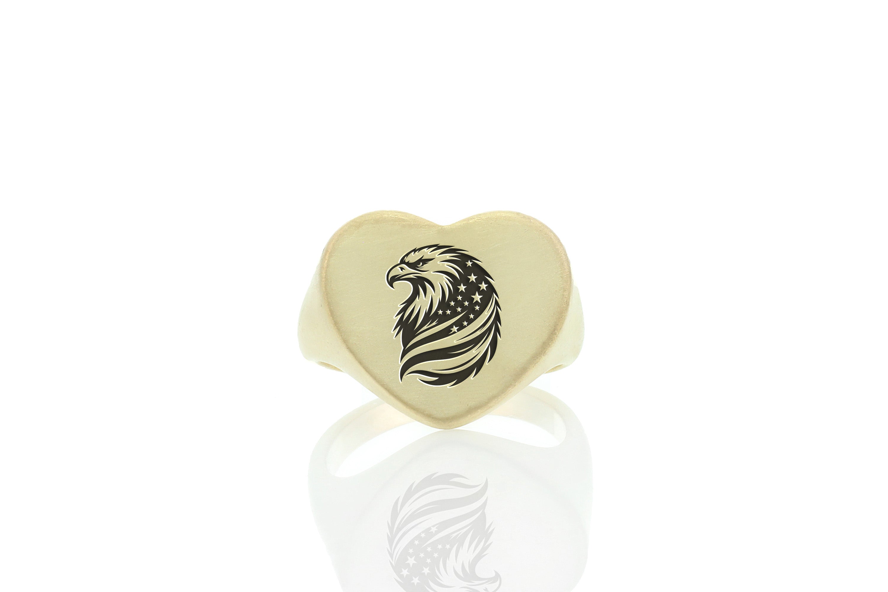 Eagle And American Flag Ring