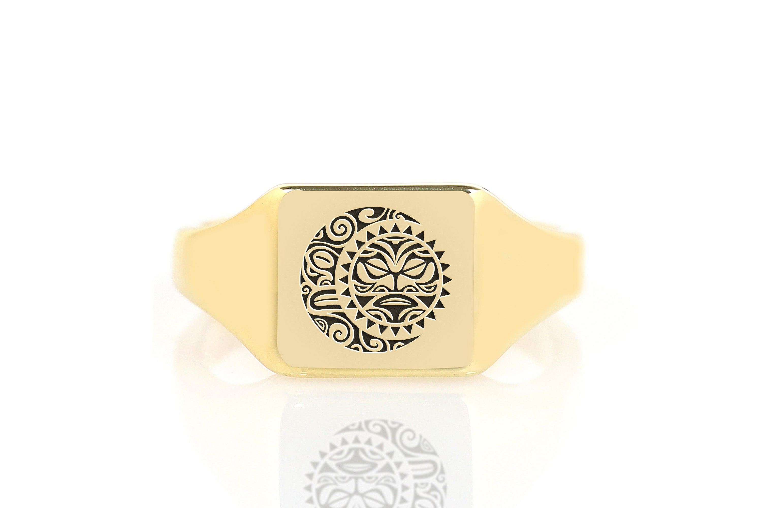 14k Gold Samoan Symbol Ring