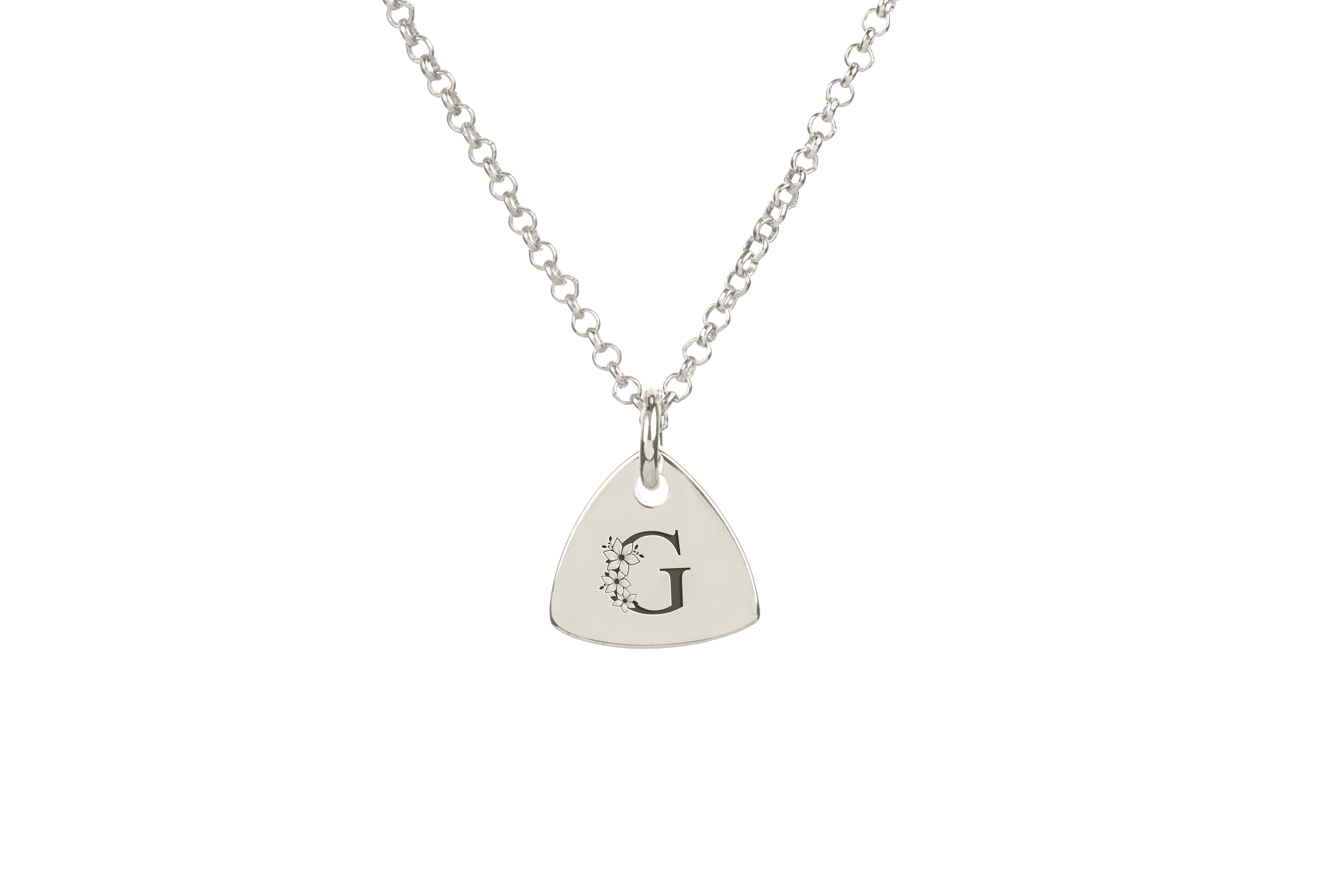 Personalized Flower Letter Necklace