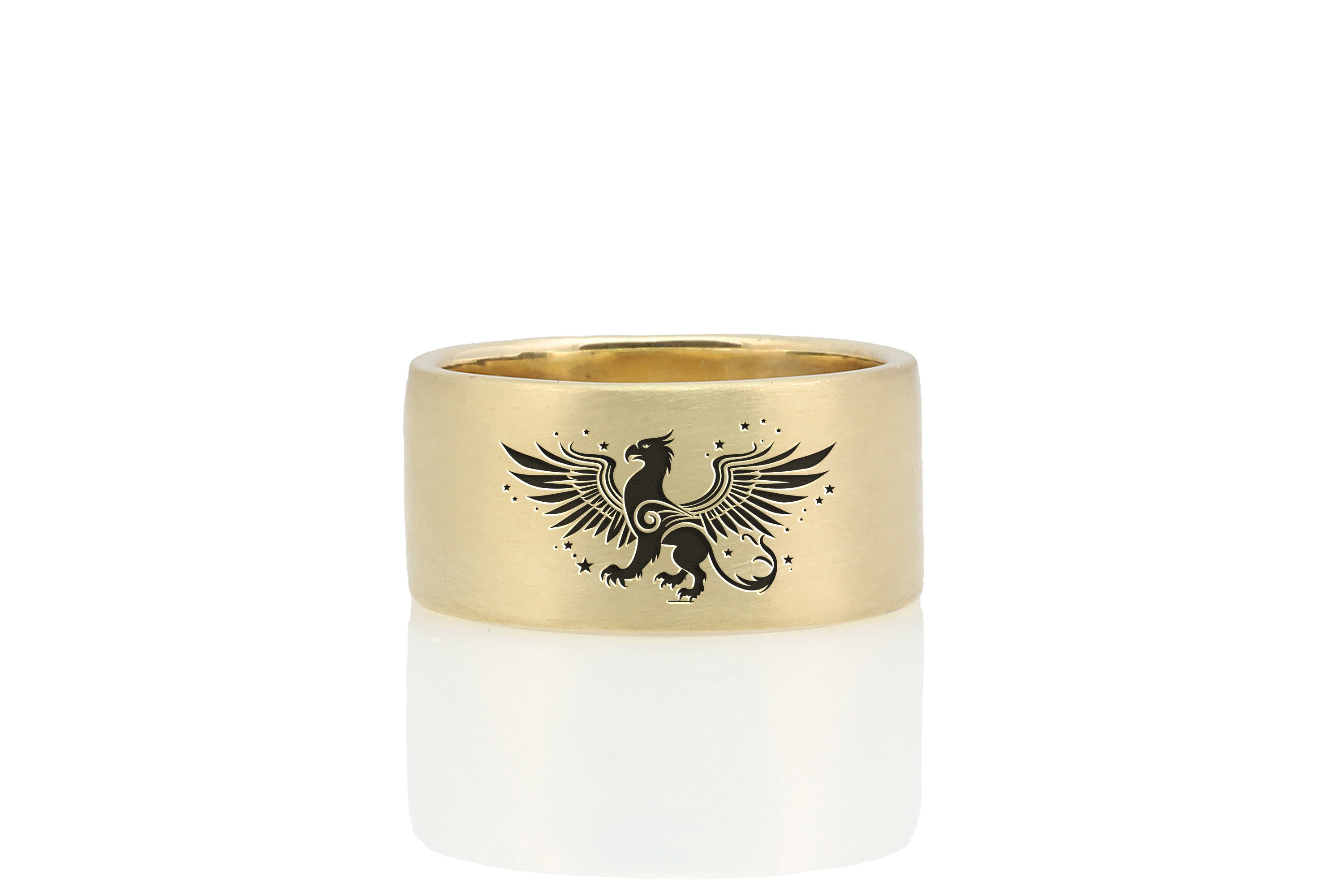Griffin Wide Gold Ring