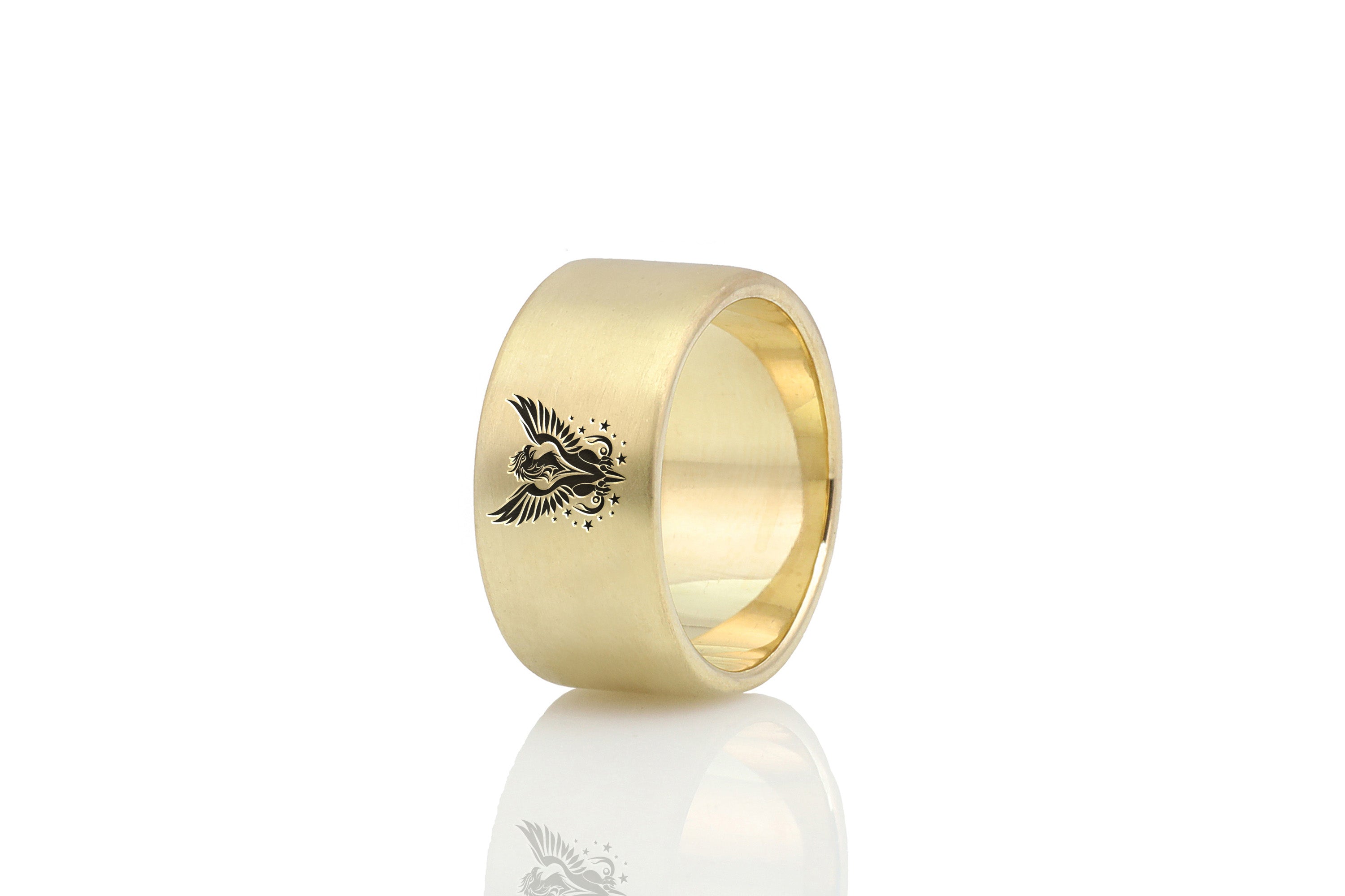 Griffin Wide Gold Ring