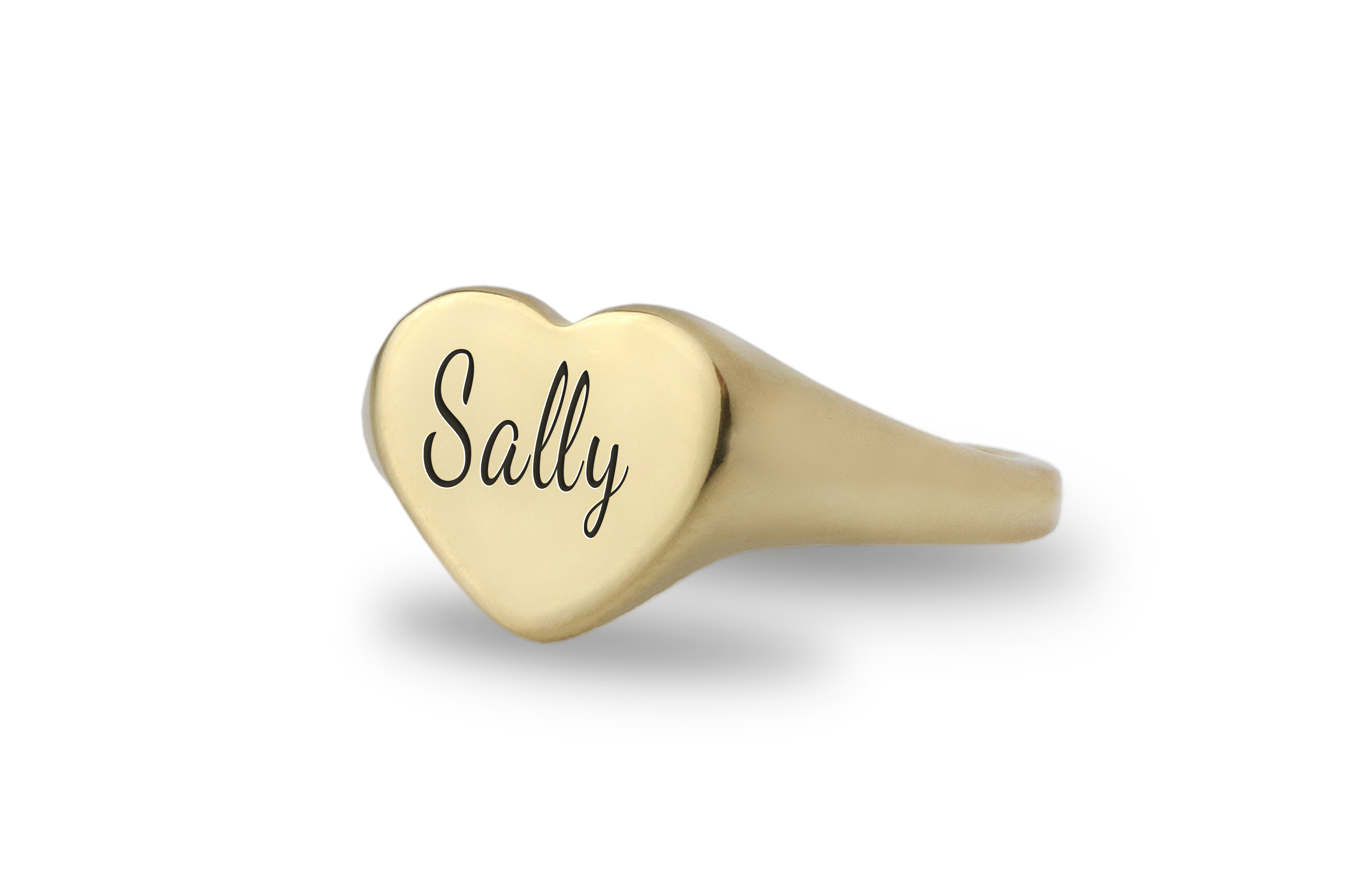 24k Gold Name Signet Ring