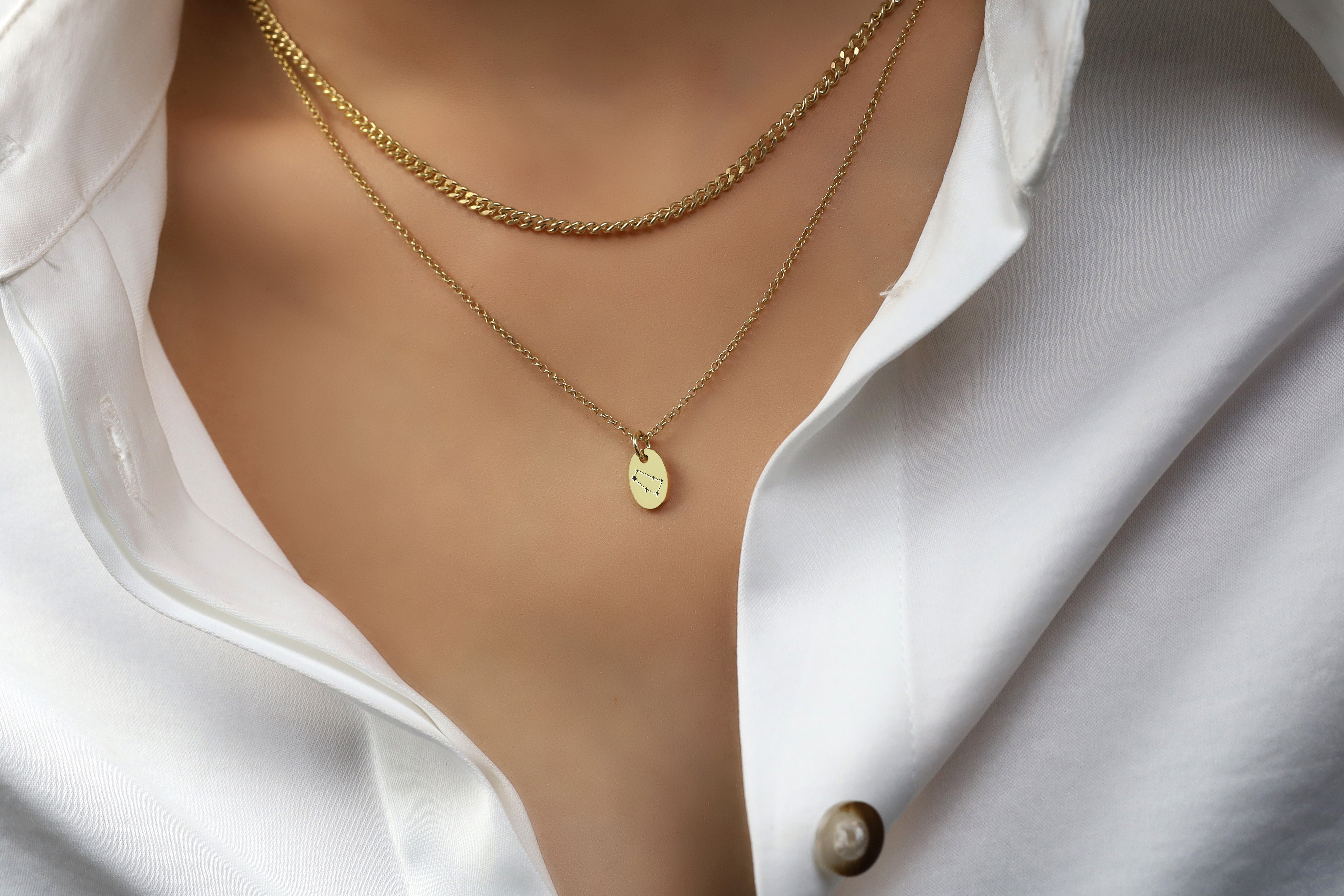 Zodiac Gemini Starmap Necklace