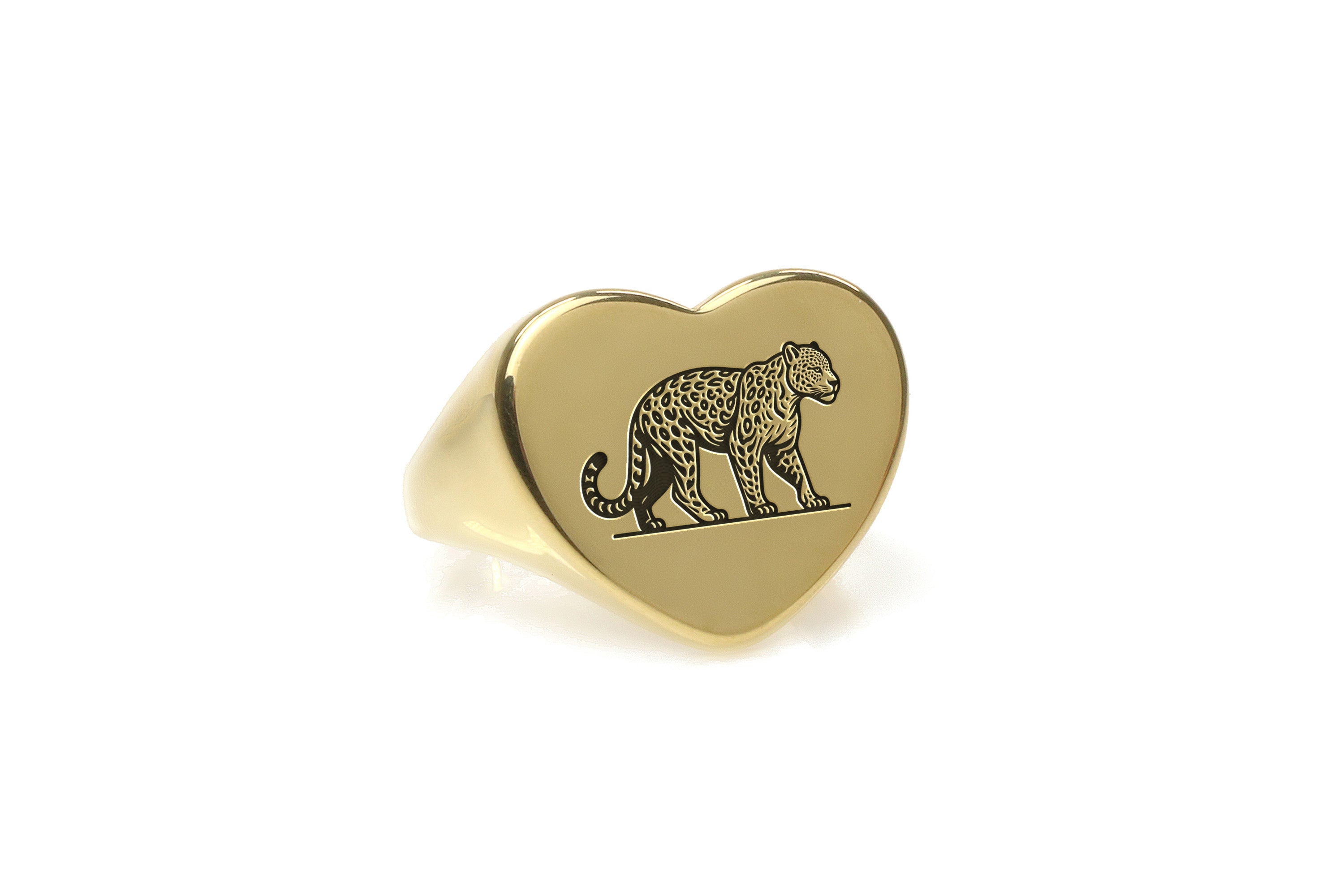 Luxurious Leopard Signet Ring
