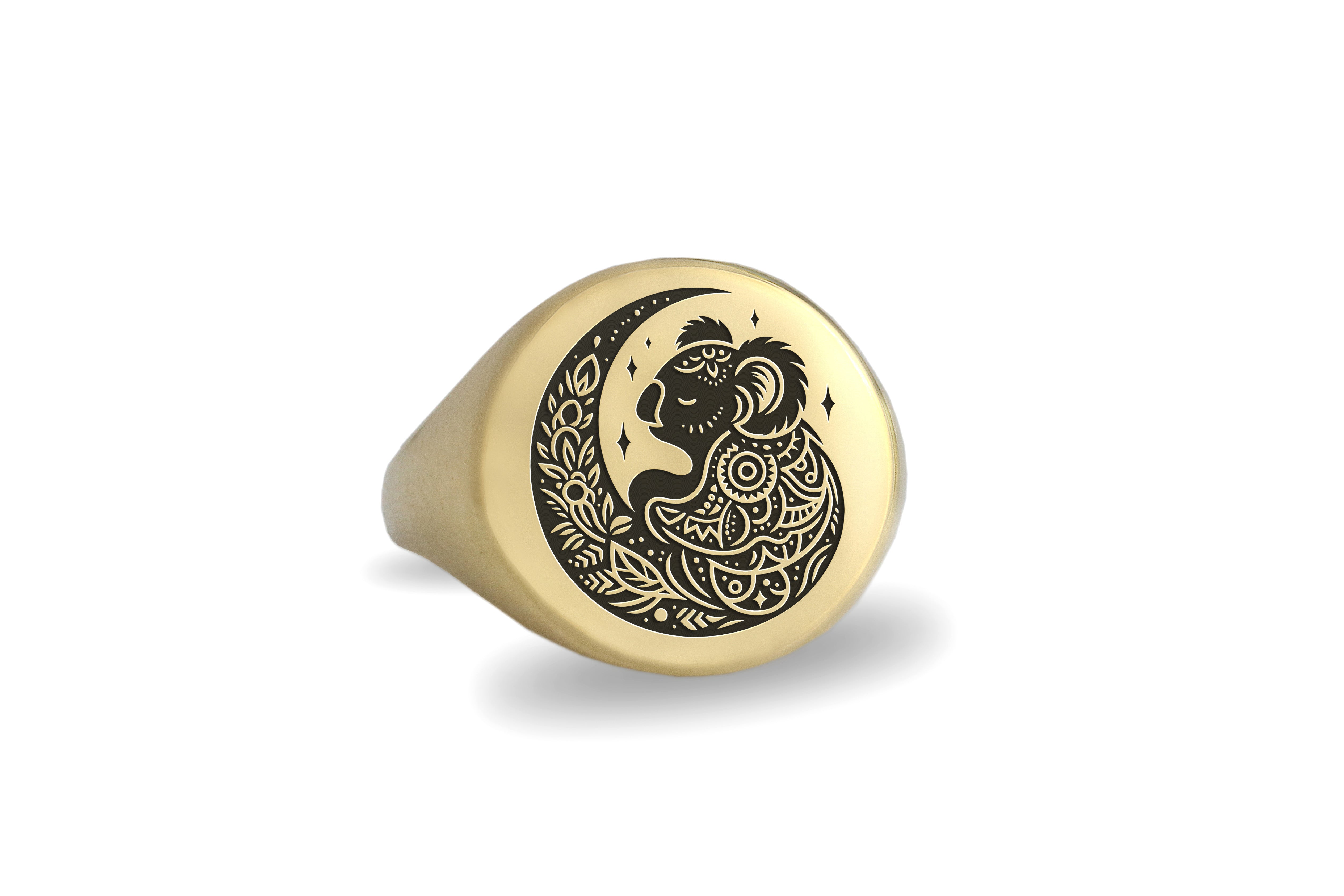 Mandala Koala Ring