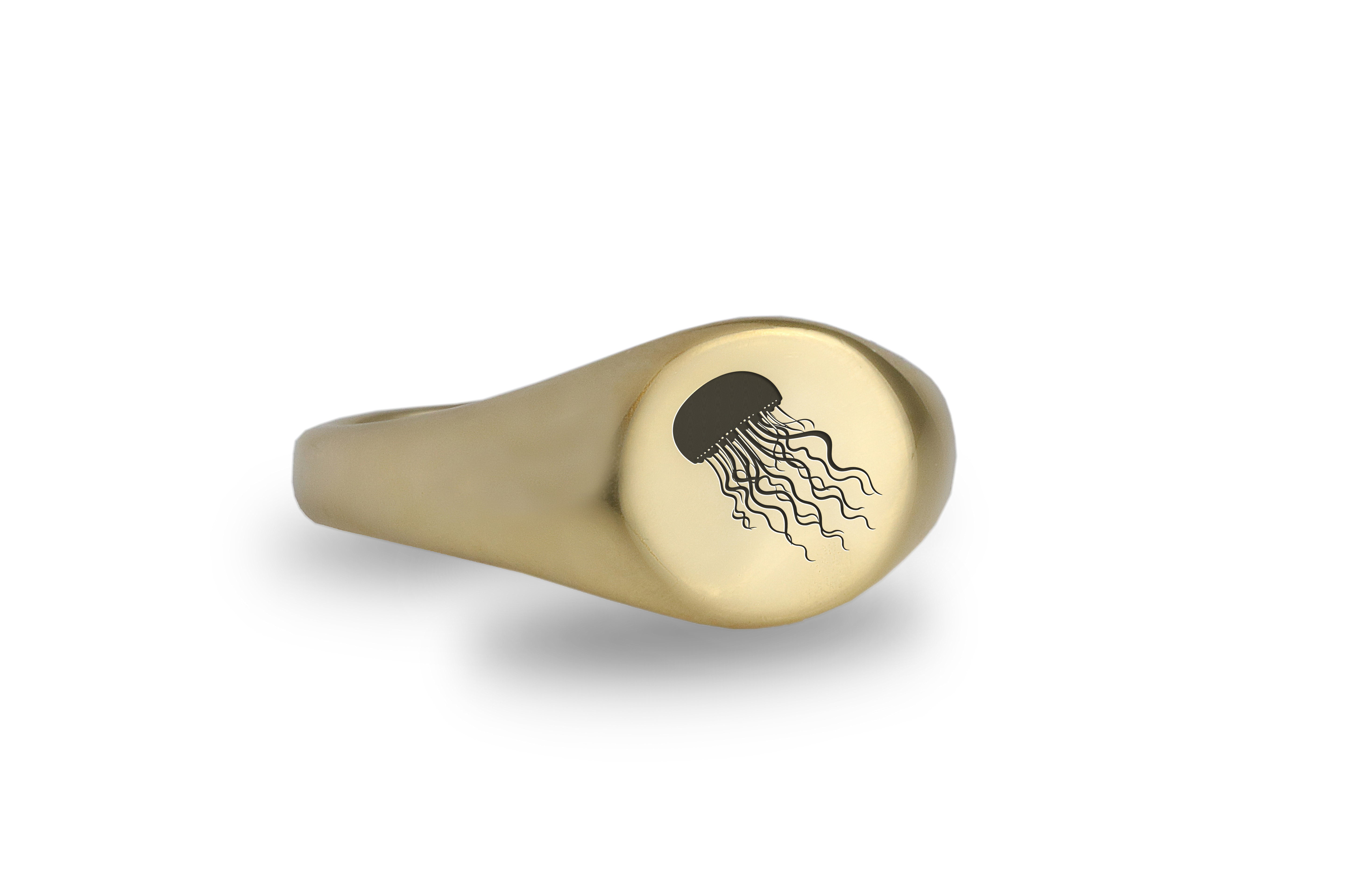 Cute Jellyfish Gold Ring