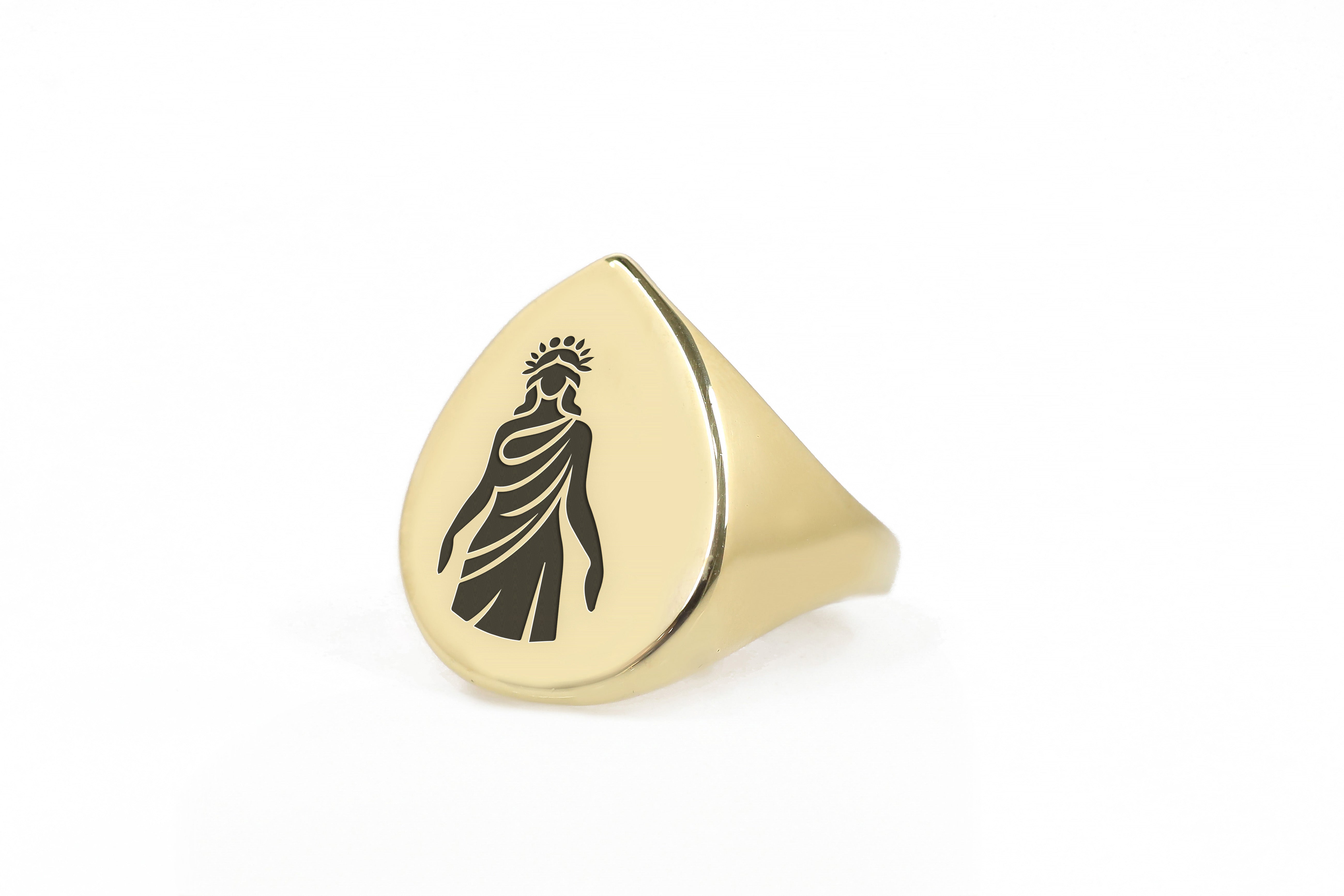 Greek Goddess Gold Ring
