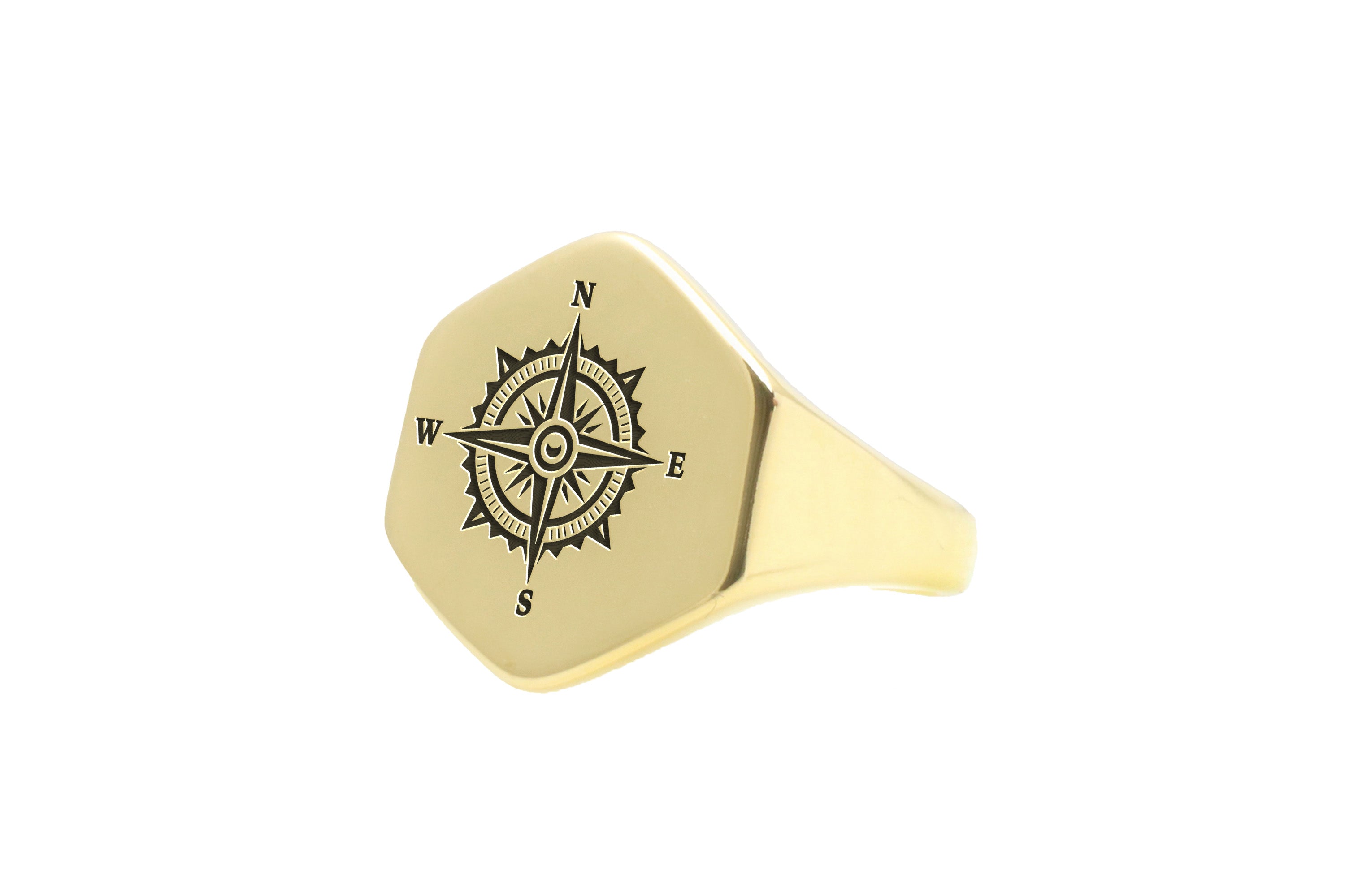 Compass Signet Ring