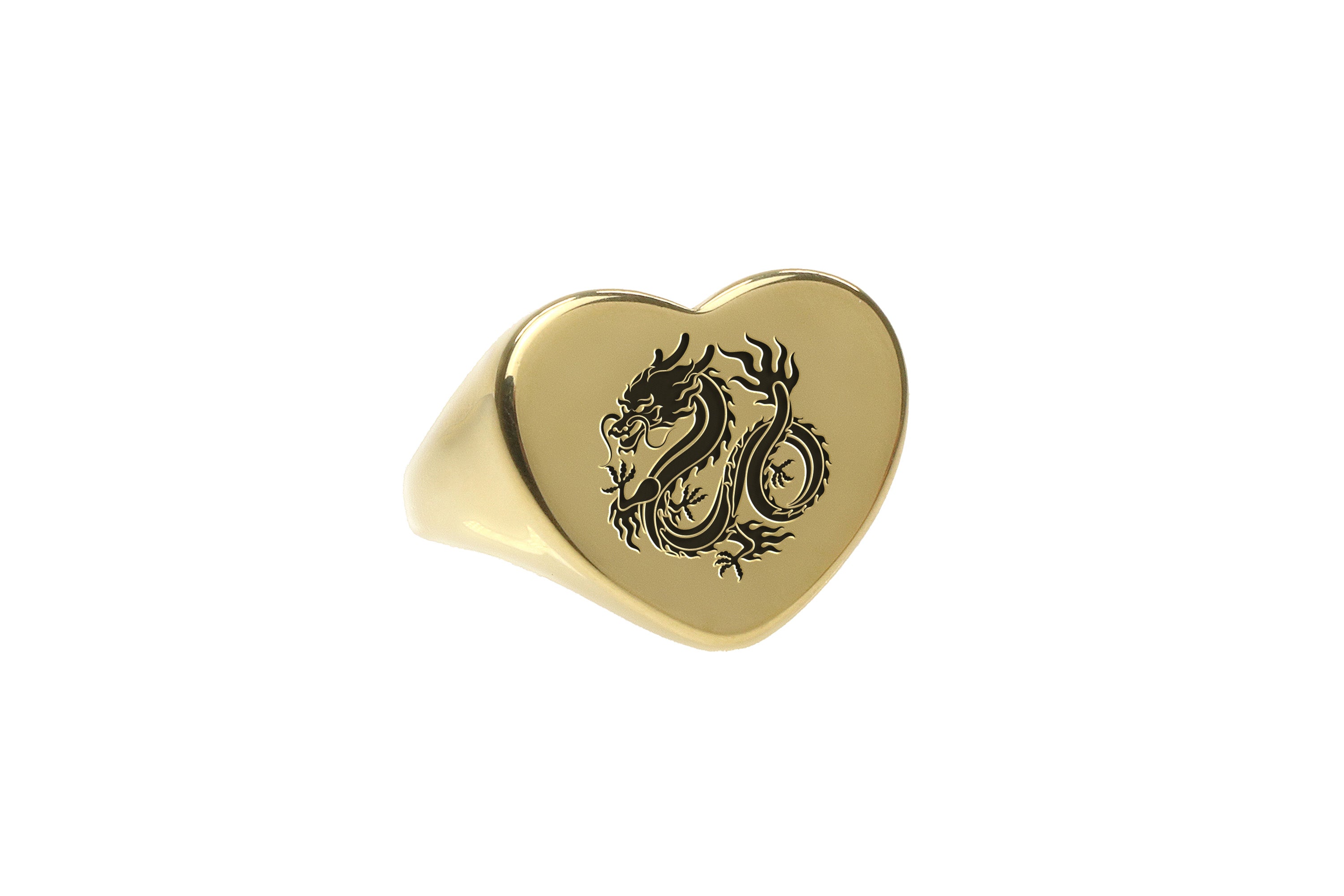 Chinese Dragon Engraved Ring