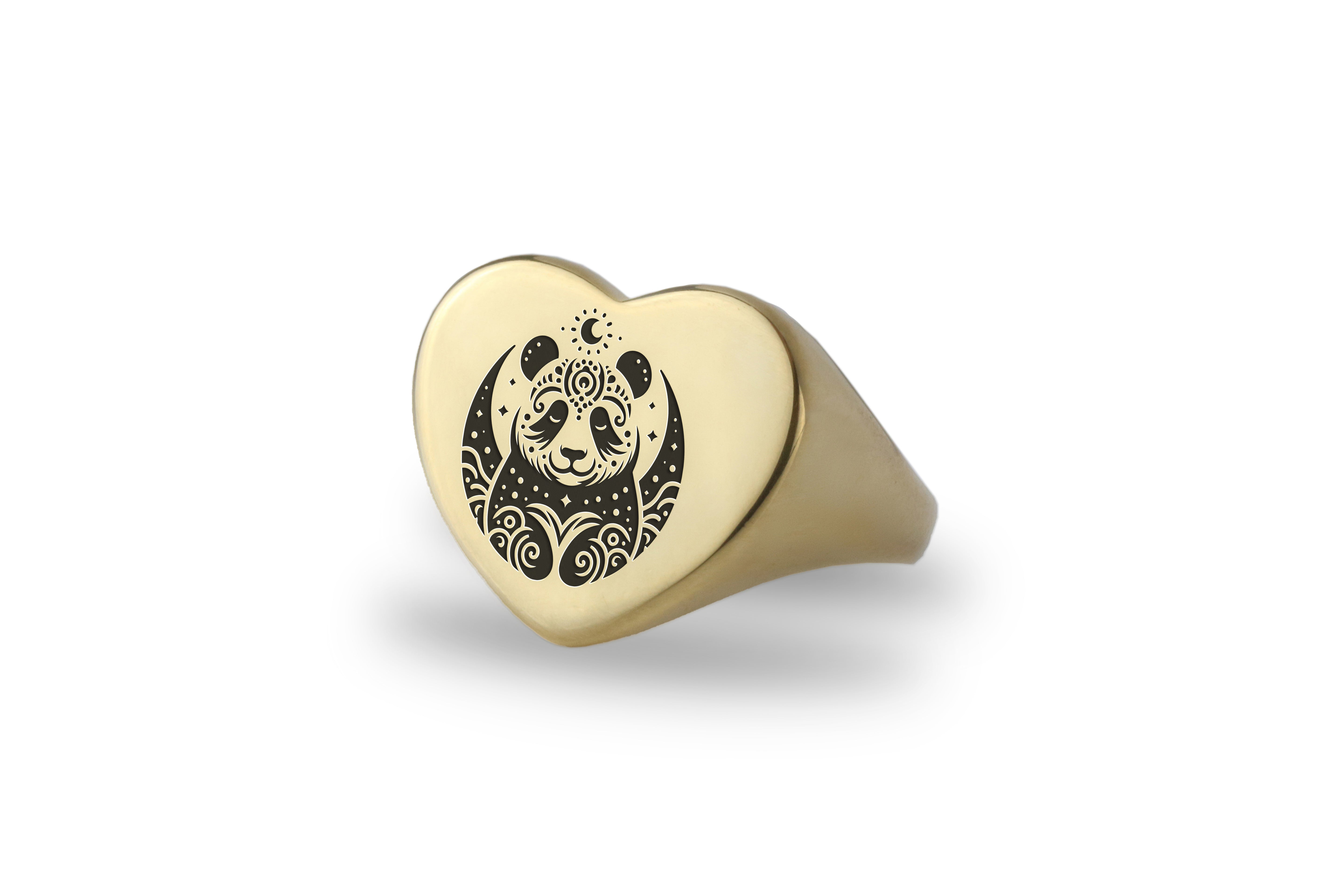 Celestial Panda Love Ring