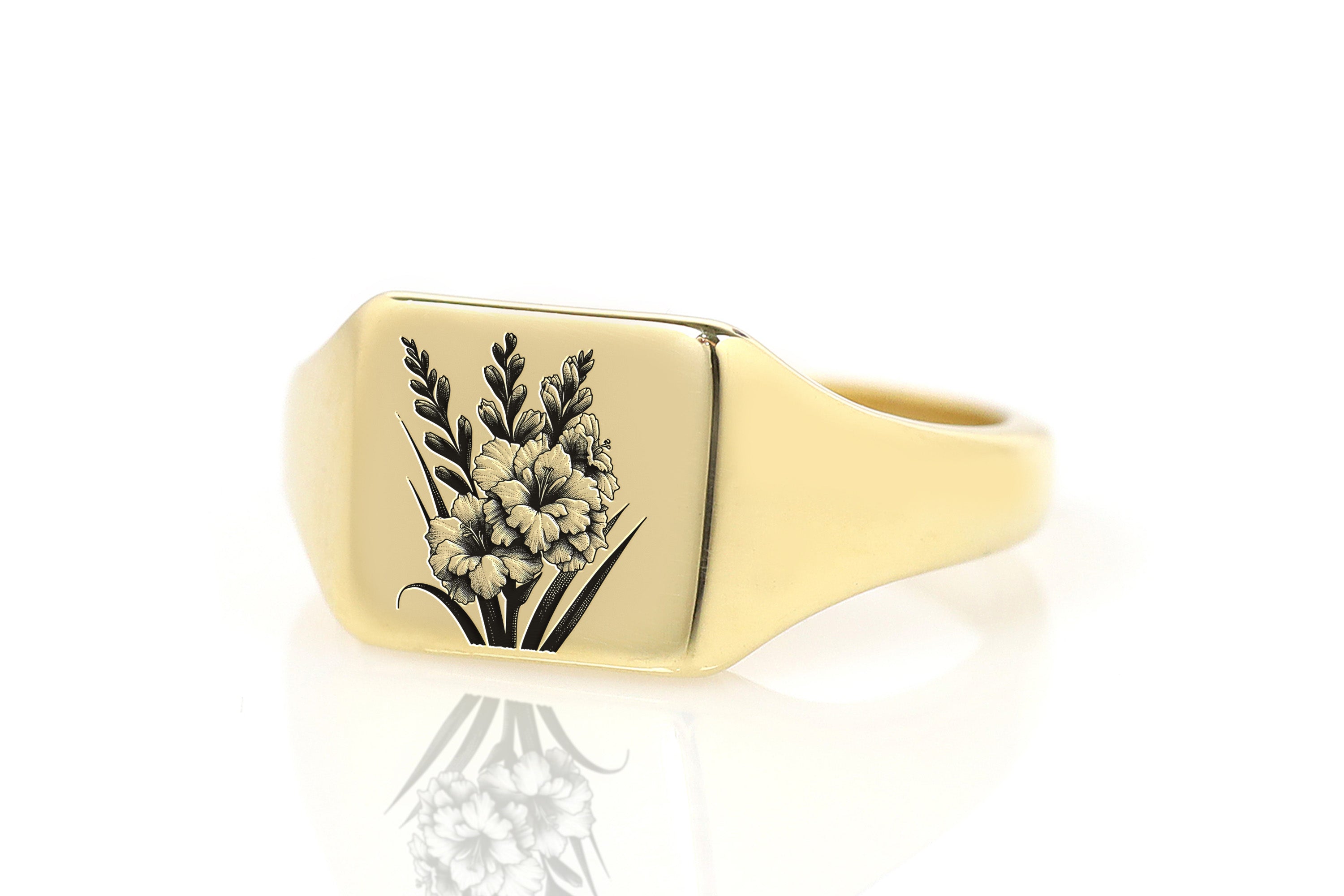 Personalized Flower Ring